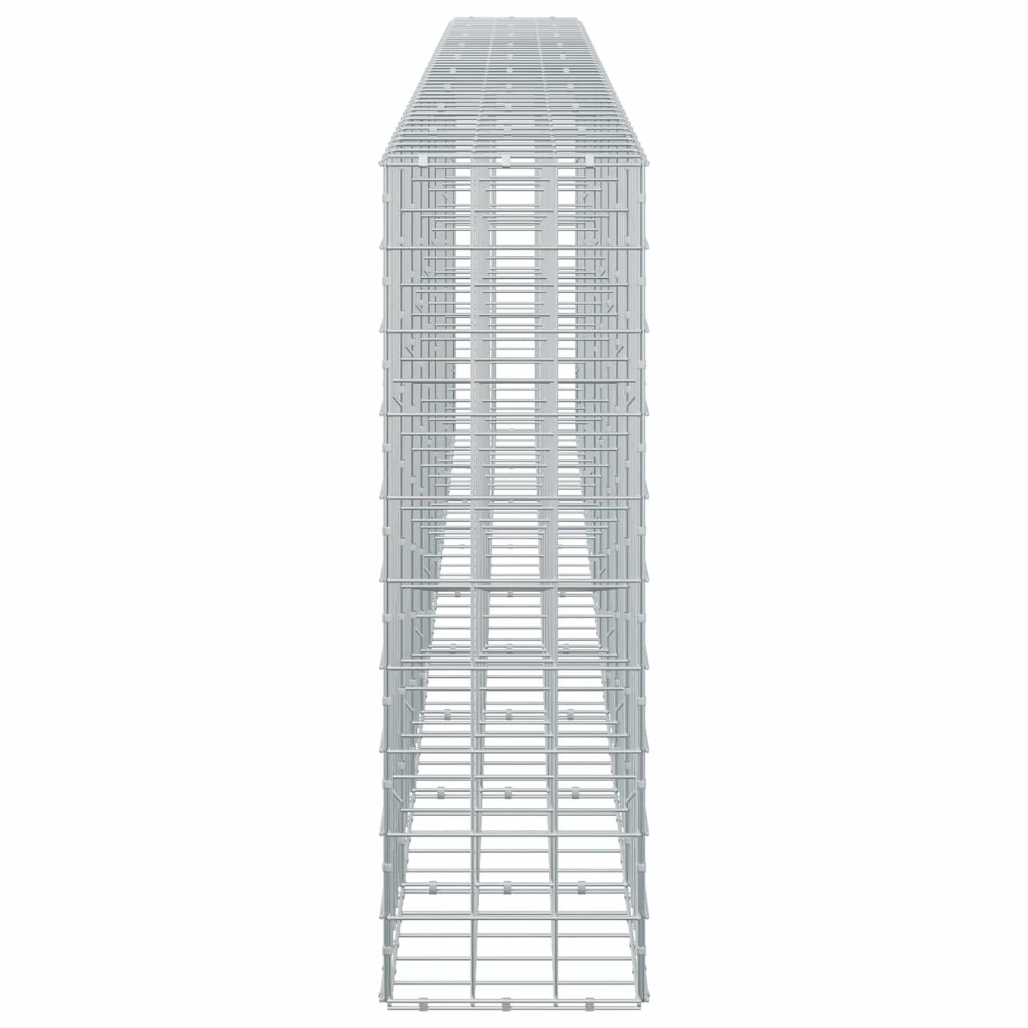vidaXL Γκαμπιόν με σύρμα 5 mm και πλέγμα 10x10 cm 450x30x100 εκ