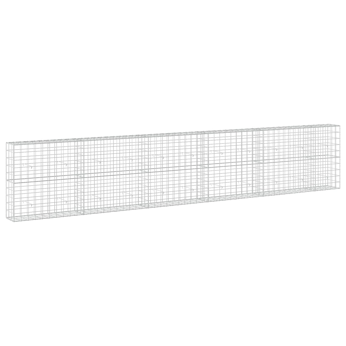 vidaXL Γκαμπιόν με σύρμα 5 mm και πλέγμα 10x10 cm 550x30x100 εκ