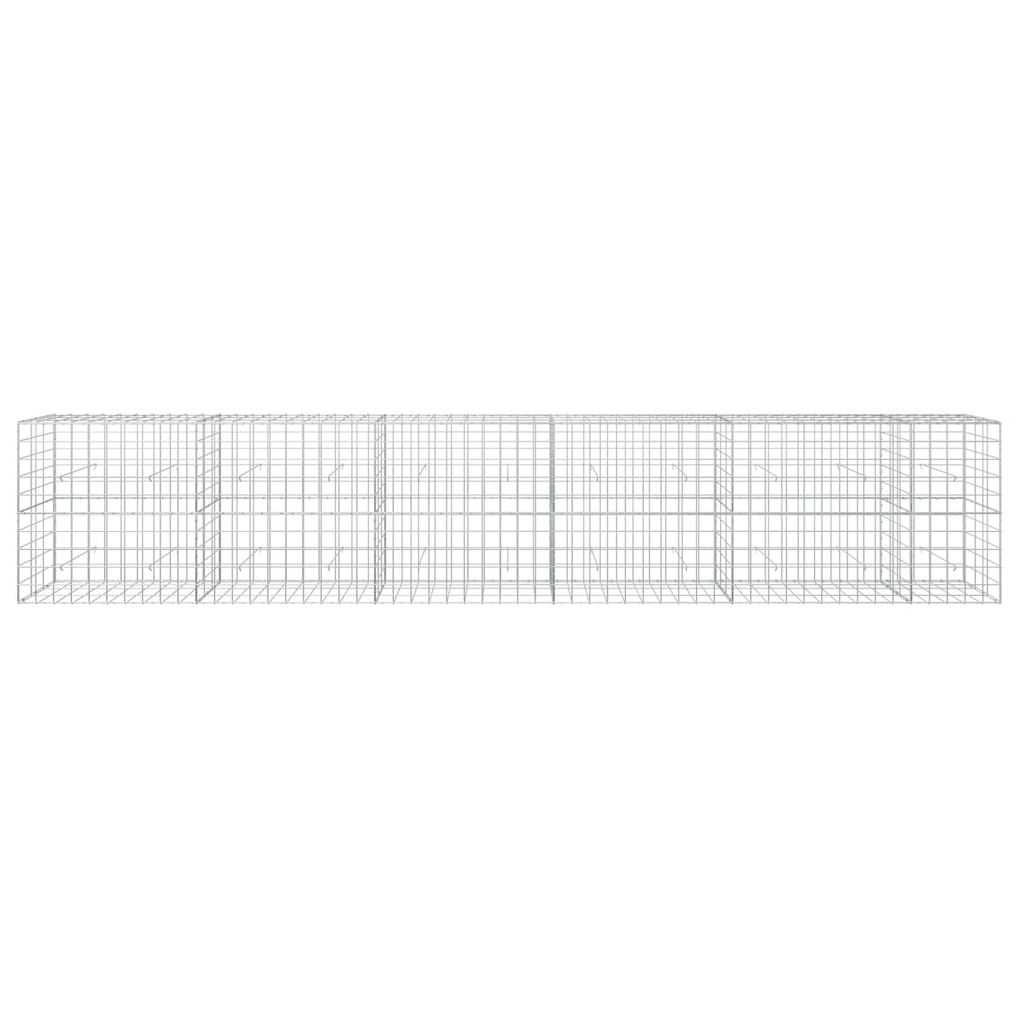vidaXL Γκαμπιόν με σύρμα 5 mm και πλέγμα 10x10 cm 550x30x100 εκ