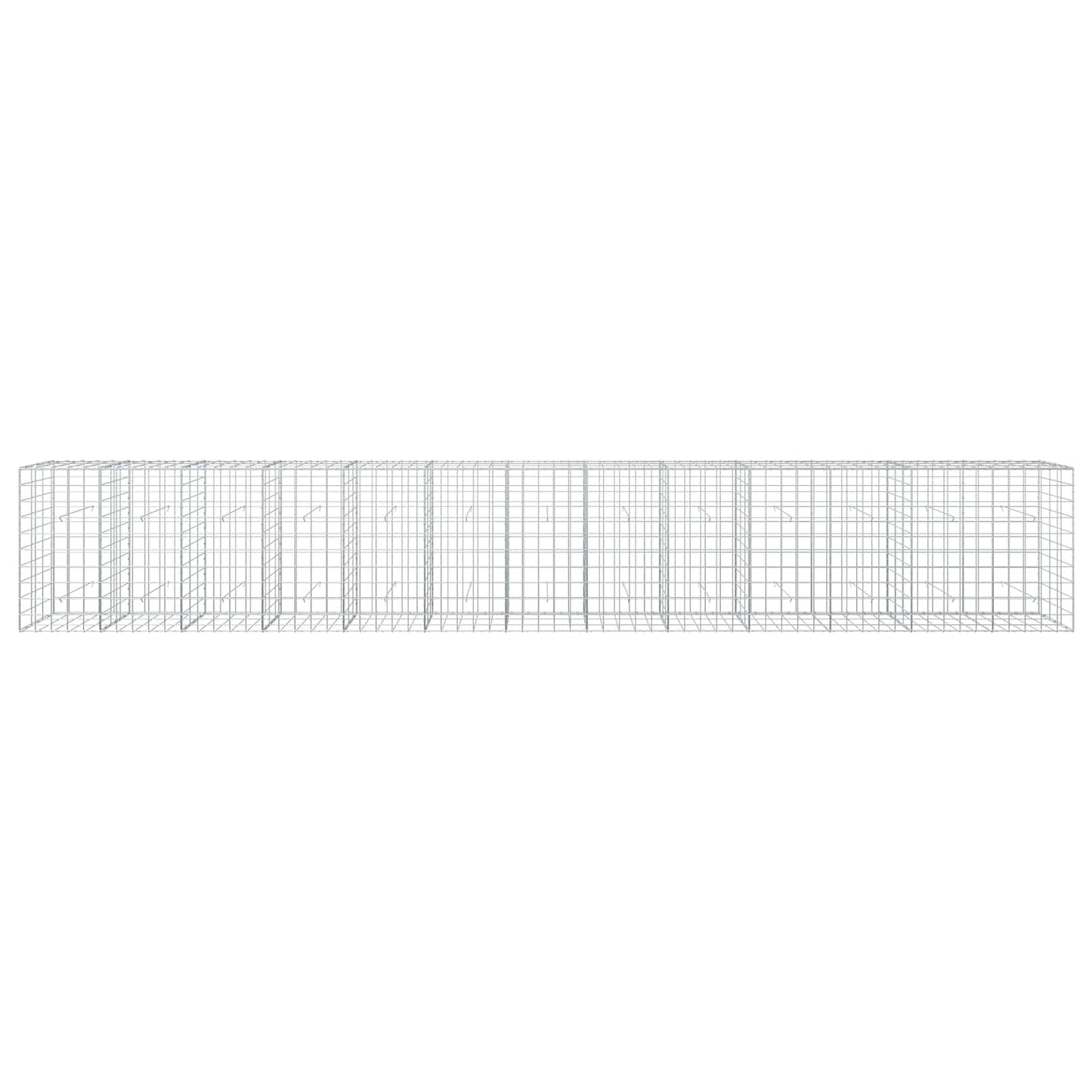 vidaXL Γκαμπιόν με σύρμα 5 mm και πλέγμα 10x10 cm 650x30x100 εκ