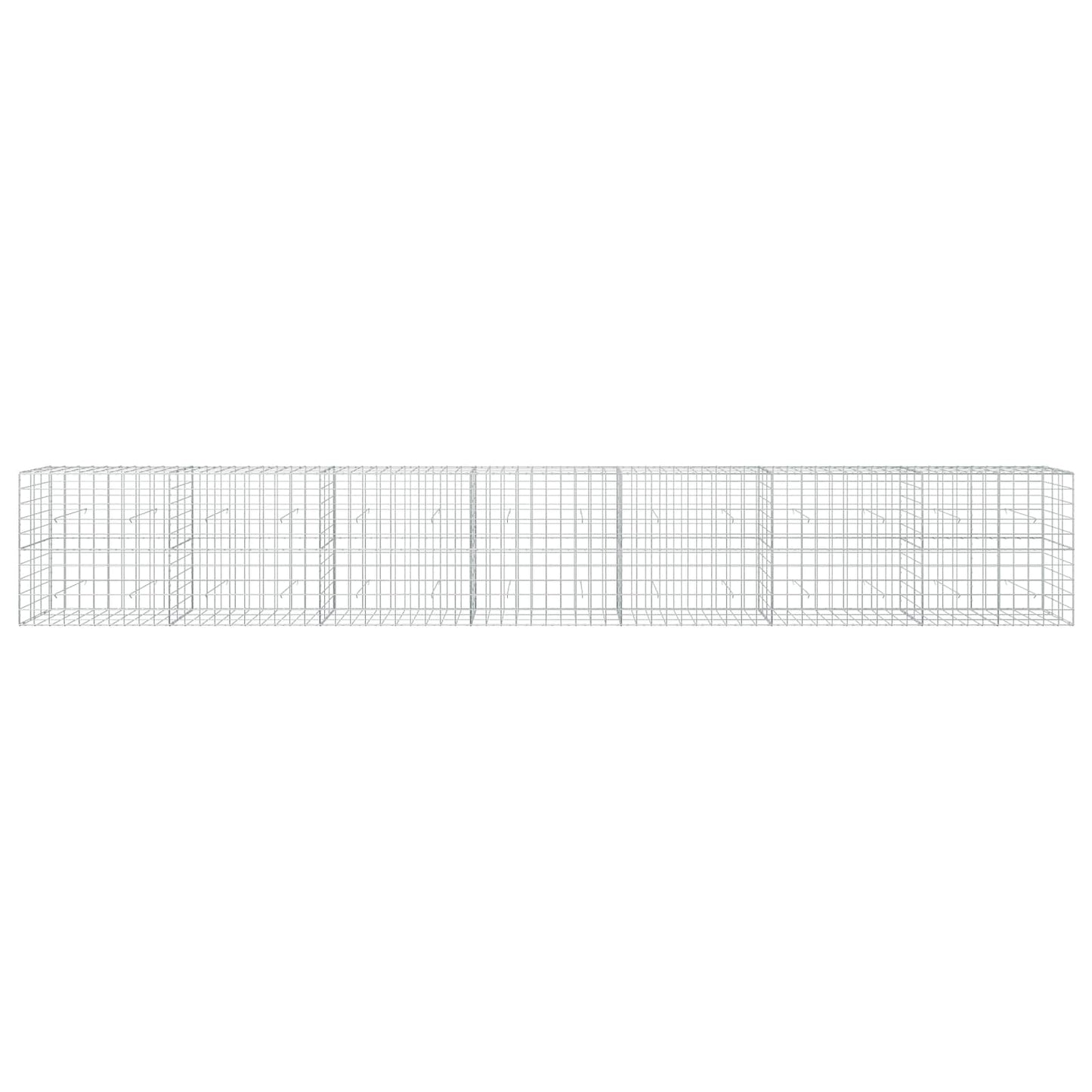 vidaXL Γκαμπιόν με σύρμα 5 mm και πλέγμα 10x10 cm 700x30x100 εκ