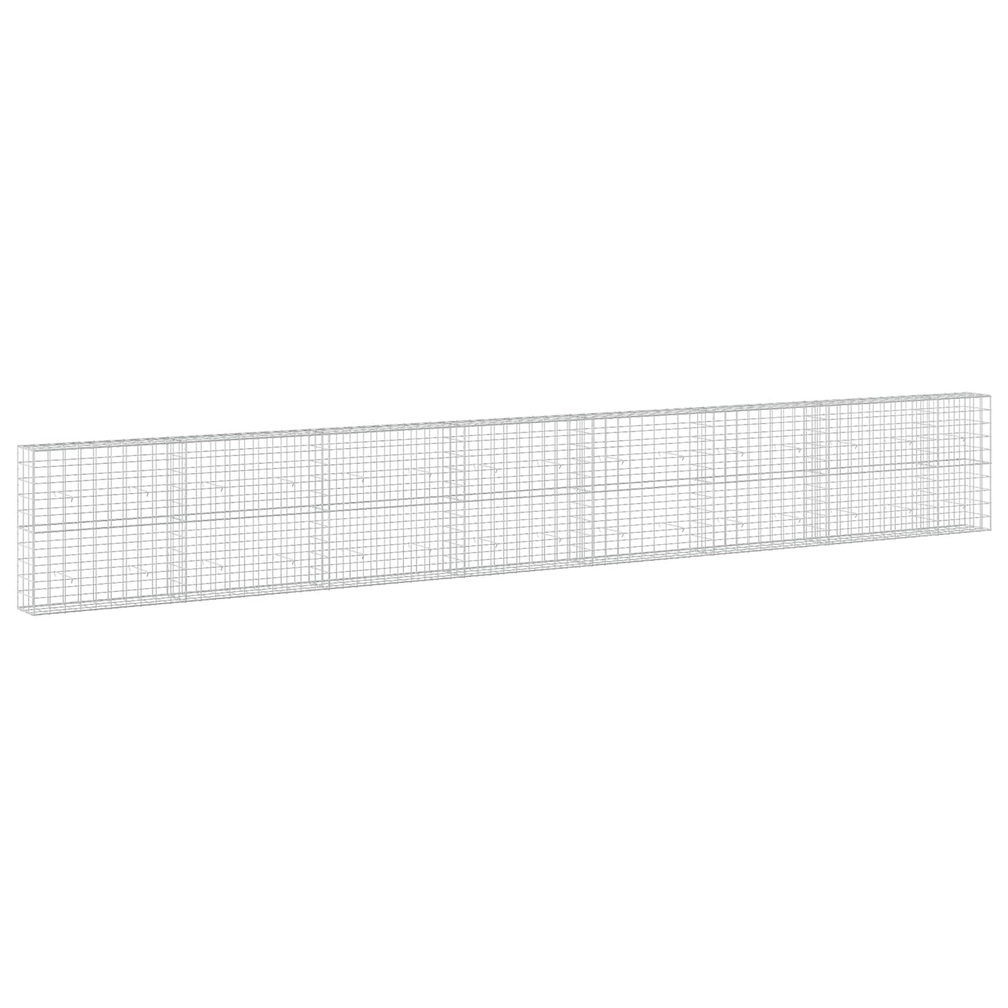 vidaXL Γκαμπιόν με σύρμα 5 mm και πλέγμα 10x10 cm 750x30x100 εκ