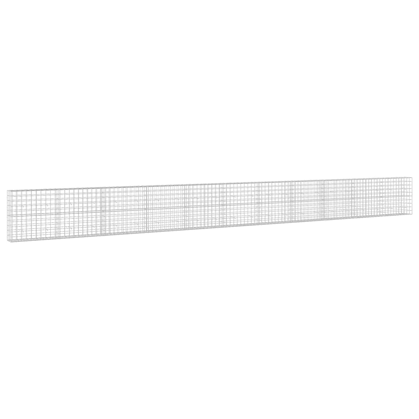 vidaXL Γκαμπιόν με σύρμα 5 mm και πλέγμα 10x10 cm 1100x30x100 εκ