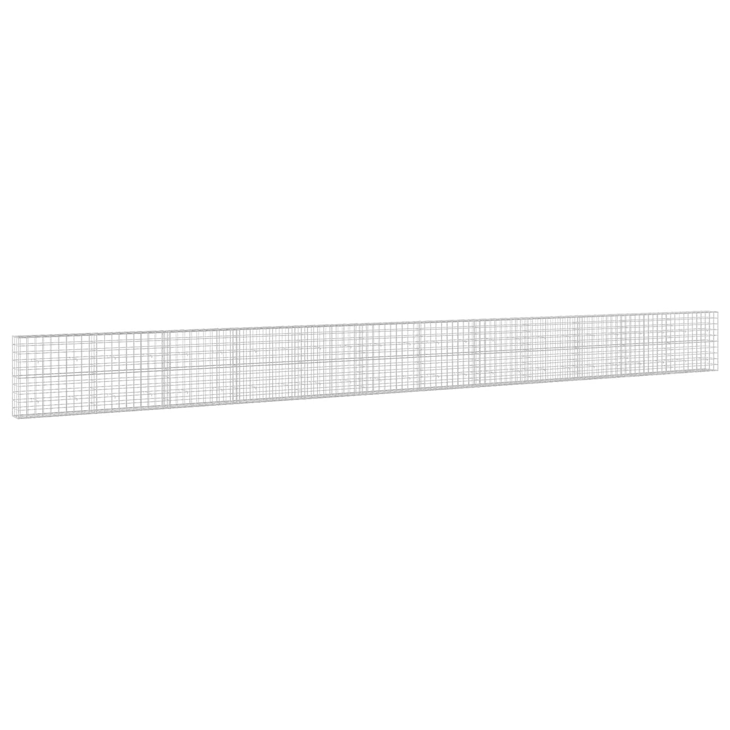 vidaXL Γκαμπιόν με σύρμα 5 mm και πλέγμα 10x10 cm 1200x30x100 εκ