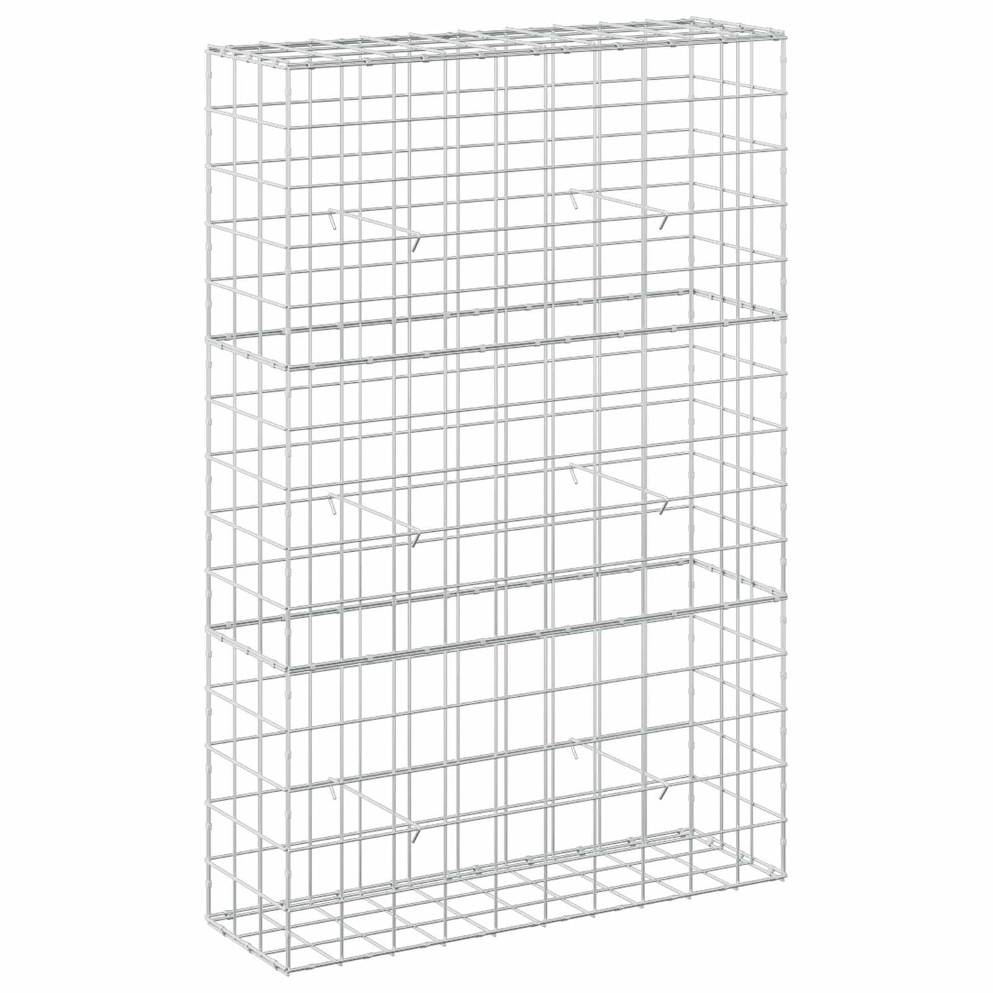 vidaXL Γκαμπιόν με σύρμα 5 mm και πλέγμα 10x10 cm 100x30x150 εκ