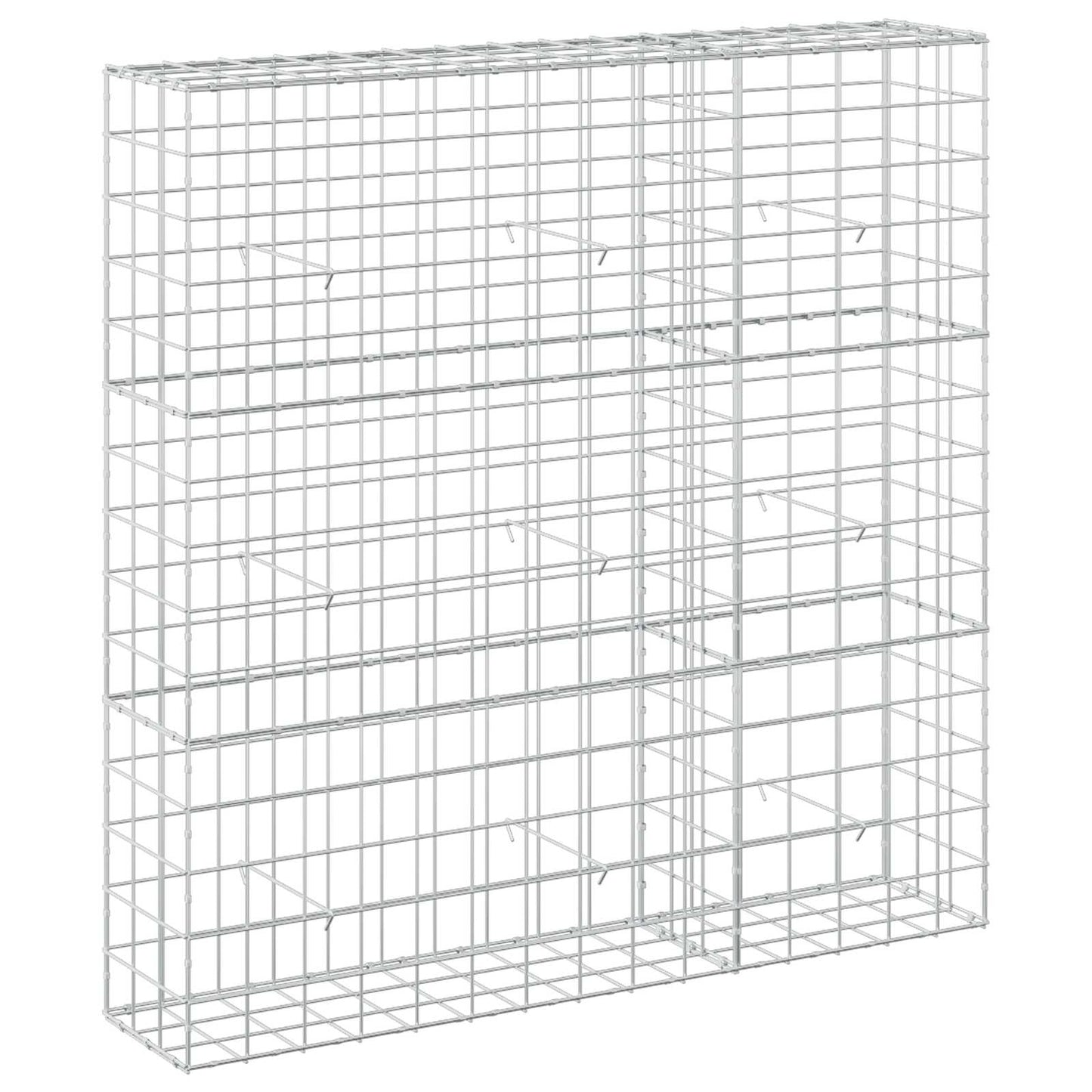 vidaXL Γκαμπιόν με σύρμα 5 mm και πλέγμα 10x10 cm 150x30x150 εκ
