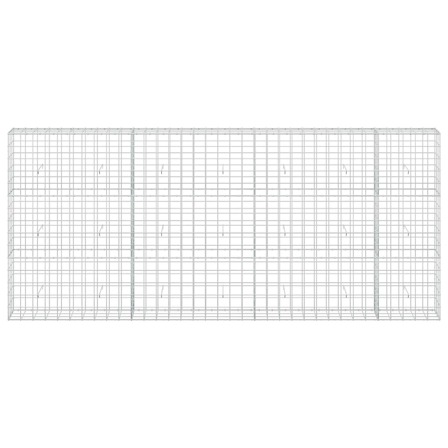 vidaXL Γκαμπιόν με σύρμα 5 mm και πλέγμα 10x10 cm 350x30x150 εκ.