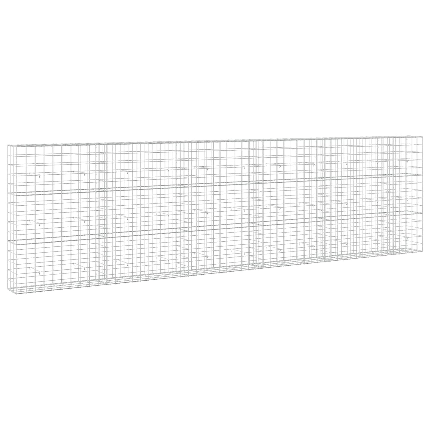 vidaXL Γκαμπιόν με σύρμα 5 mm και πλέγμα 10x10 cm 550x30x150 εκ