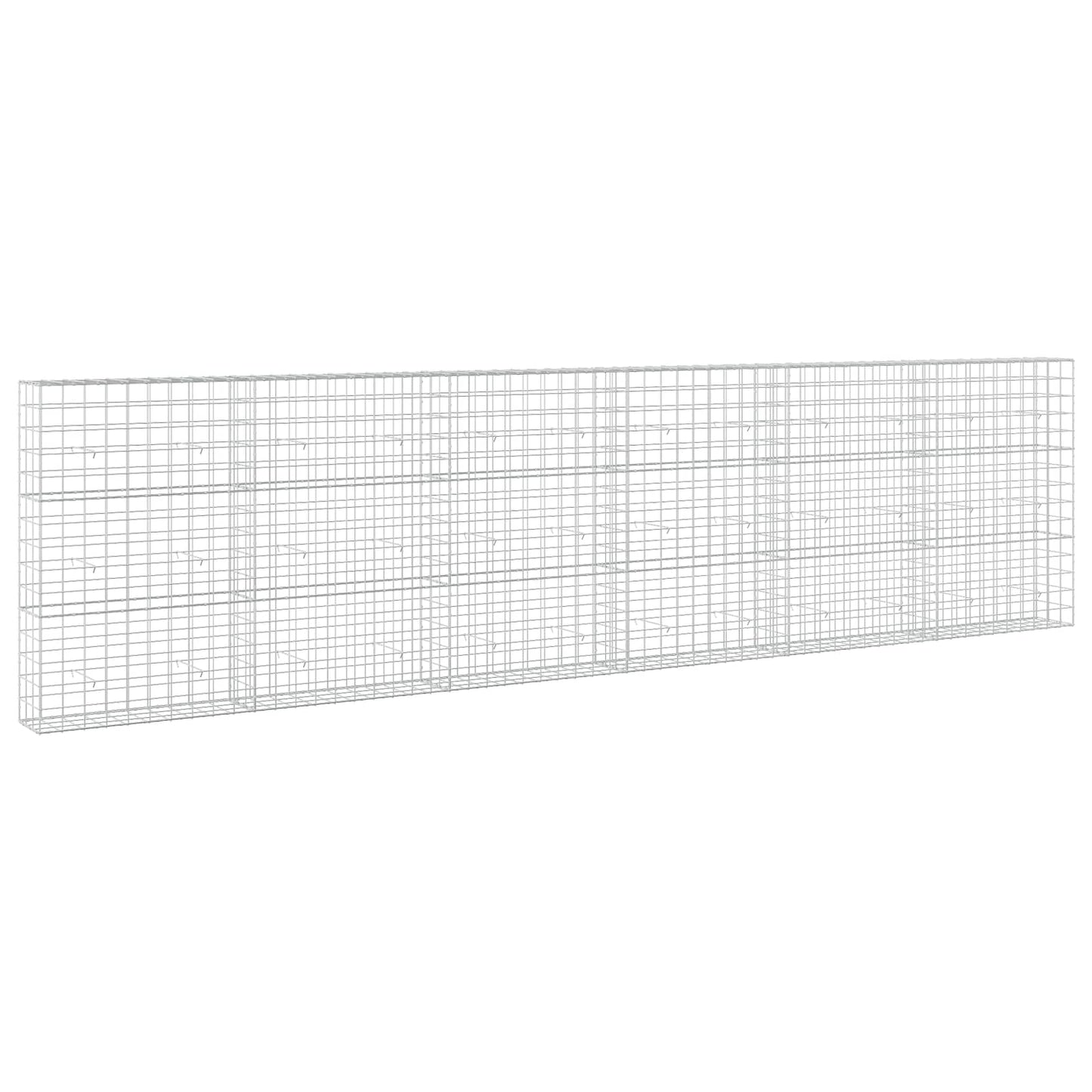 vidaXL Γκαμπιόν με σύρμα 5 mm και πλέγμα 10x10 cm 600x30x150 εκ