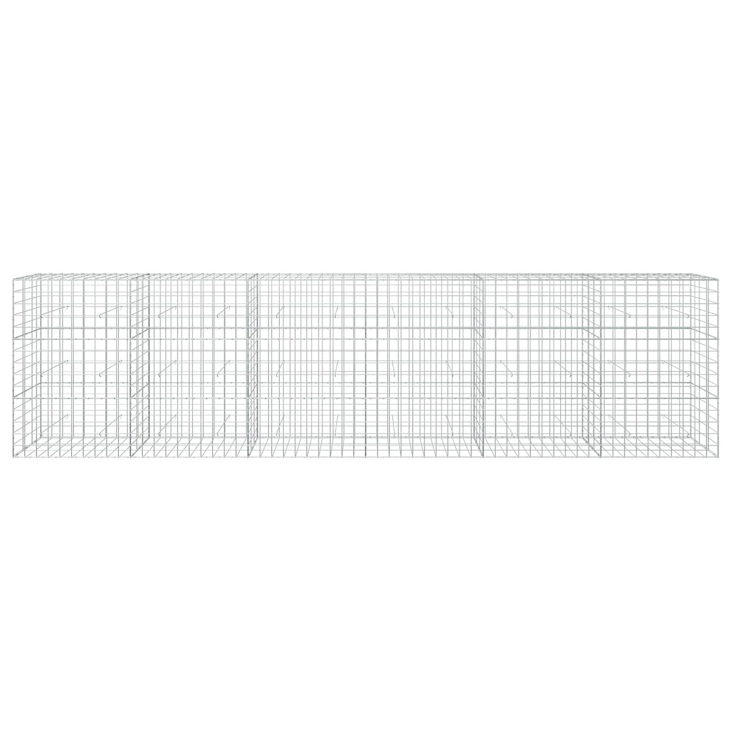 vidaXL Γκαμπιόν με σύρμα 5 mm και πλέγμα 10x10 cm 600x30x150 εκ