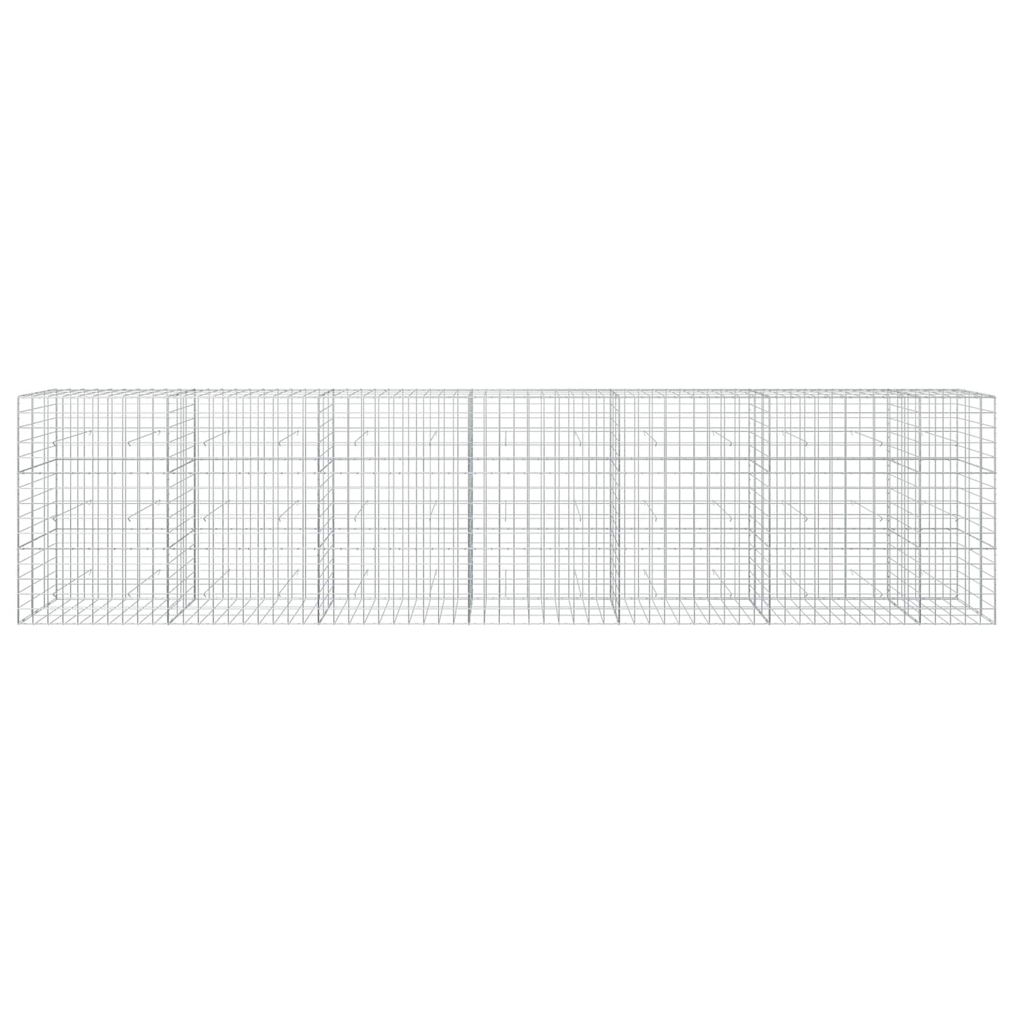 vidaXL Γκαμπιόν με σύρμα 5 mm και πλέγμα 10x10 cm 650x30x150 εκ