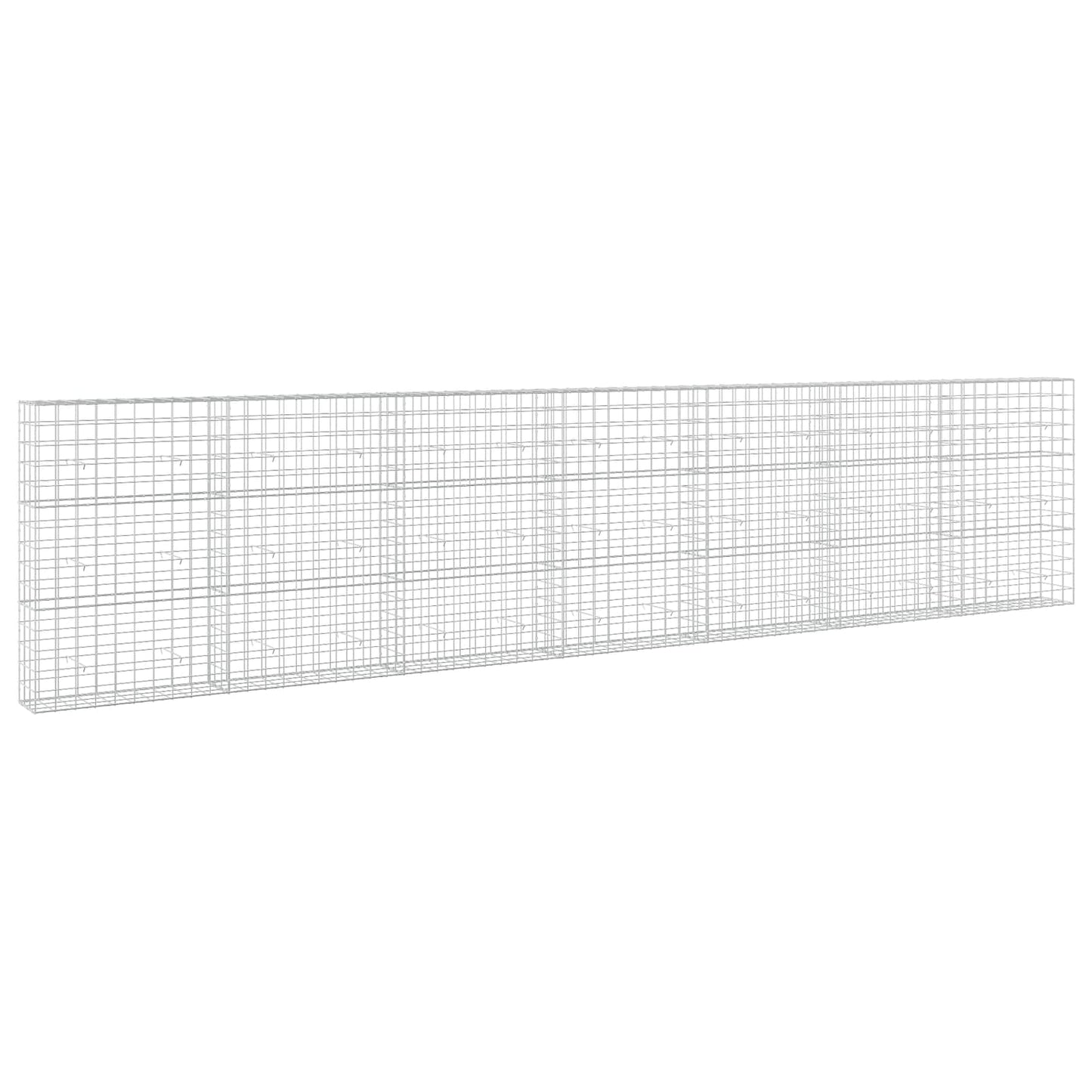 vidaXL Γκαμπιόν με σύρμα 5 mm και πλέγμα 10x10 cm 700x30x150 εκ