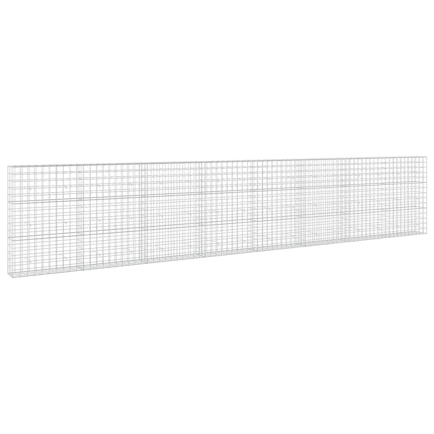 vidaXL Γκαμπιόν με σύρμα 5 mm και πλέγμα 10x10 cm 800x30x150 εκ