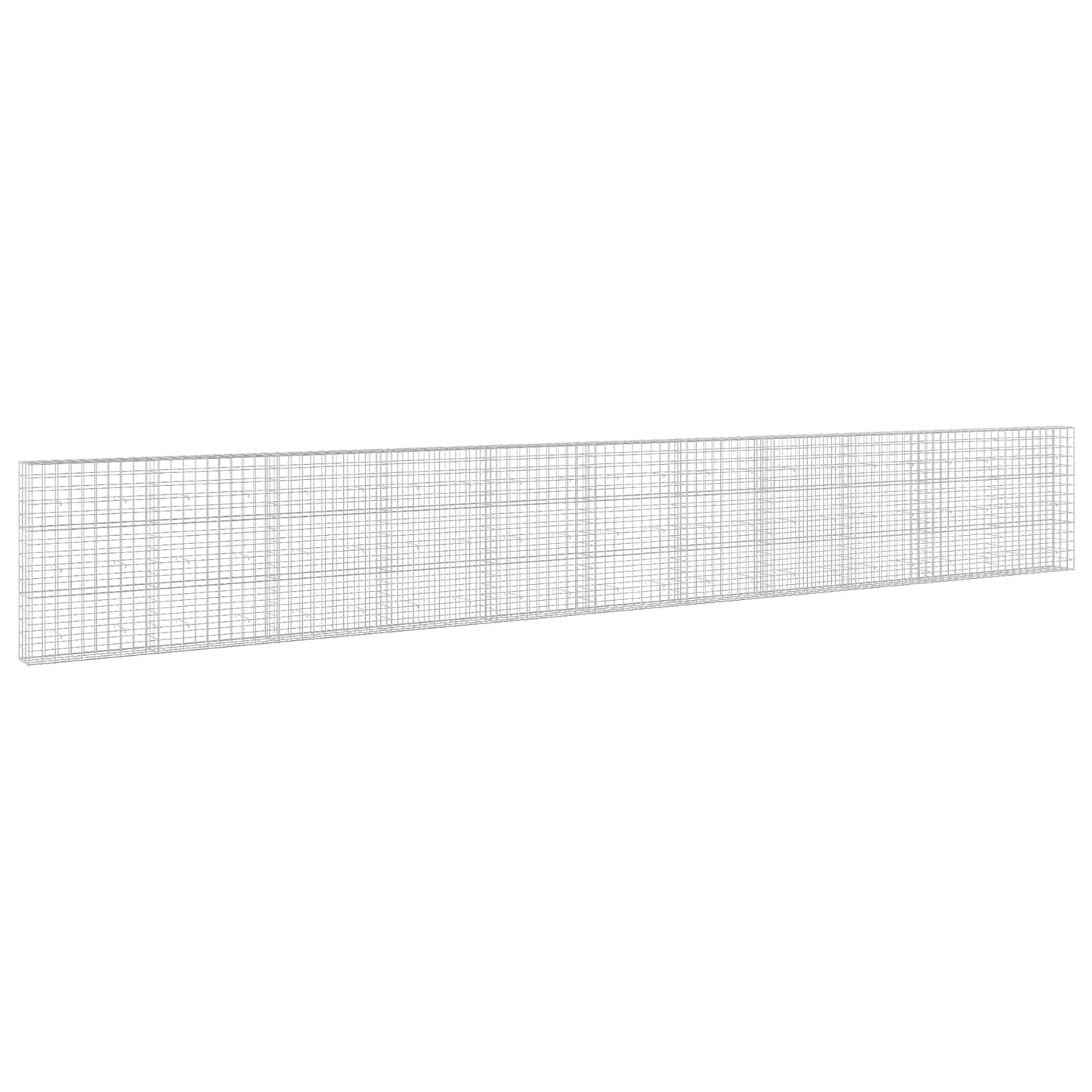 vidaXL Γκαμπιόν με σύρμα 5 mm και πλέγμα 10x10 cm 1100x30x150 εκ
