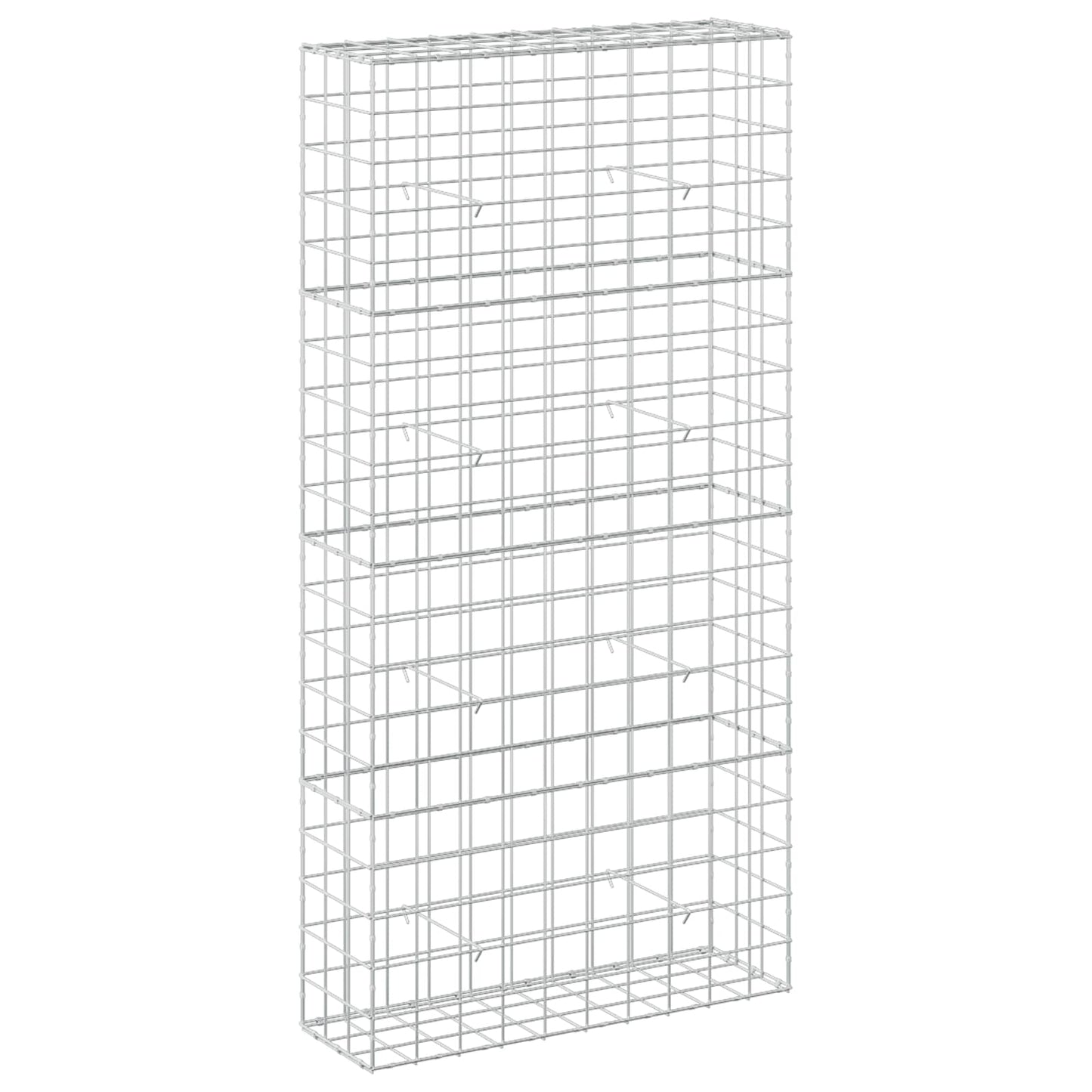 vidaXL Γκαμπιόν με σύρμα 5 mm και πλέγμα 10x10 cm 100x30x200 εκ.