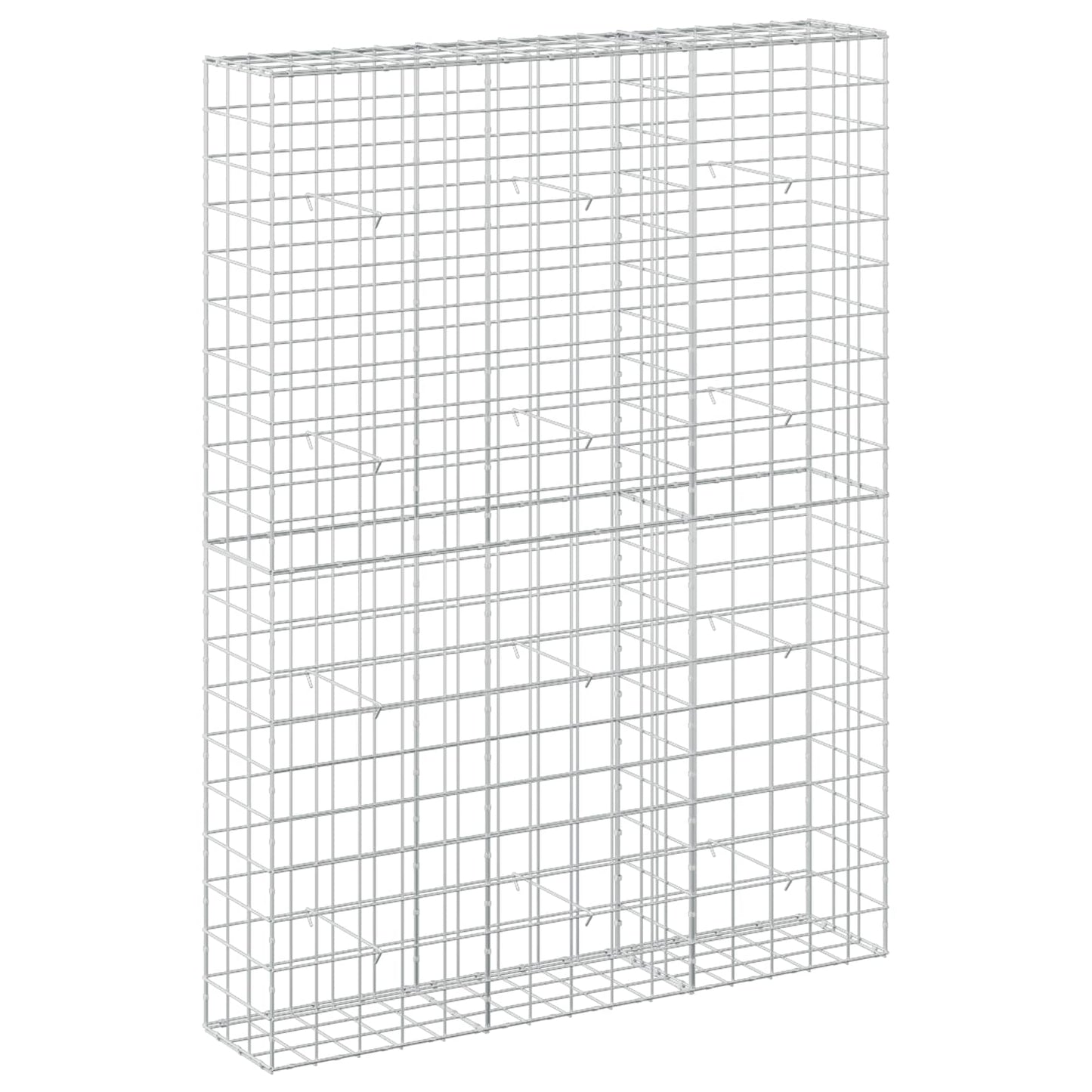 vidaXL Γκαμπιόν με σύρμα 5 mm και πλέγμα 10x10 cm 150x30x200 εκ