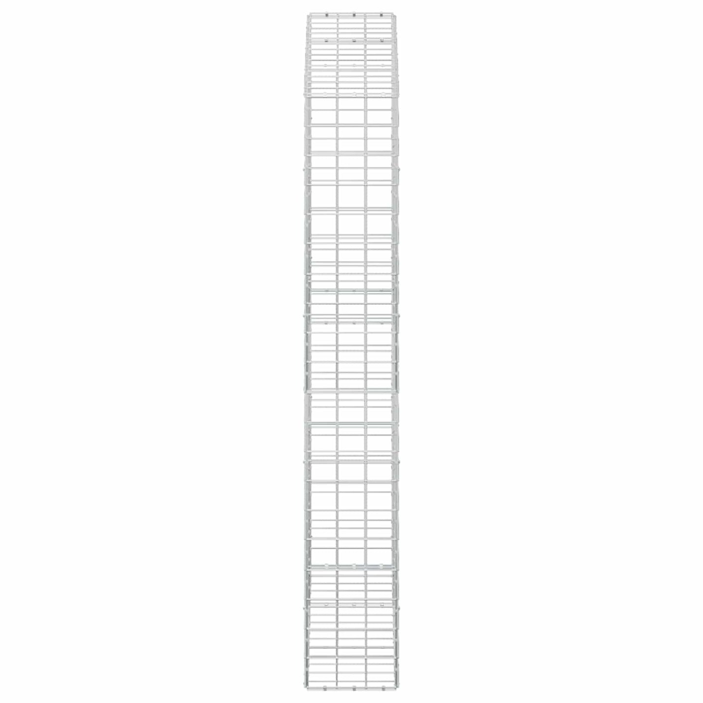 vidaXL Γκαμπιόν με σύρμα 5 mm και πλέγμα 10x10 cm 150x30x200 εκ
