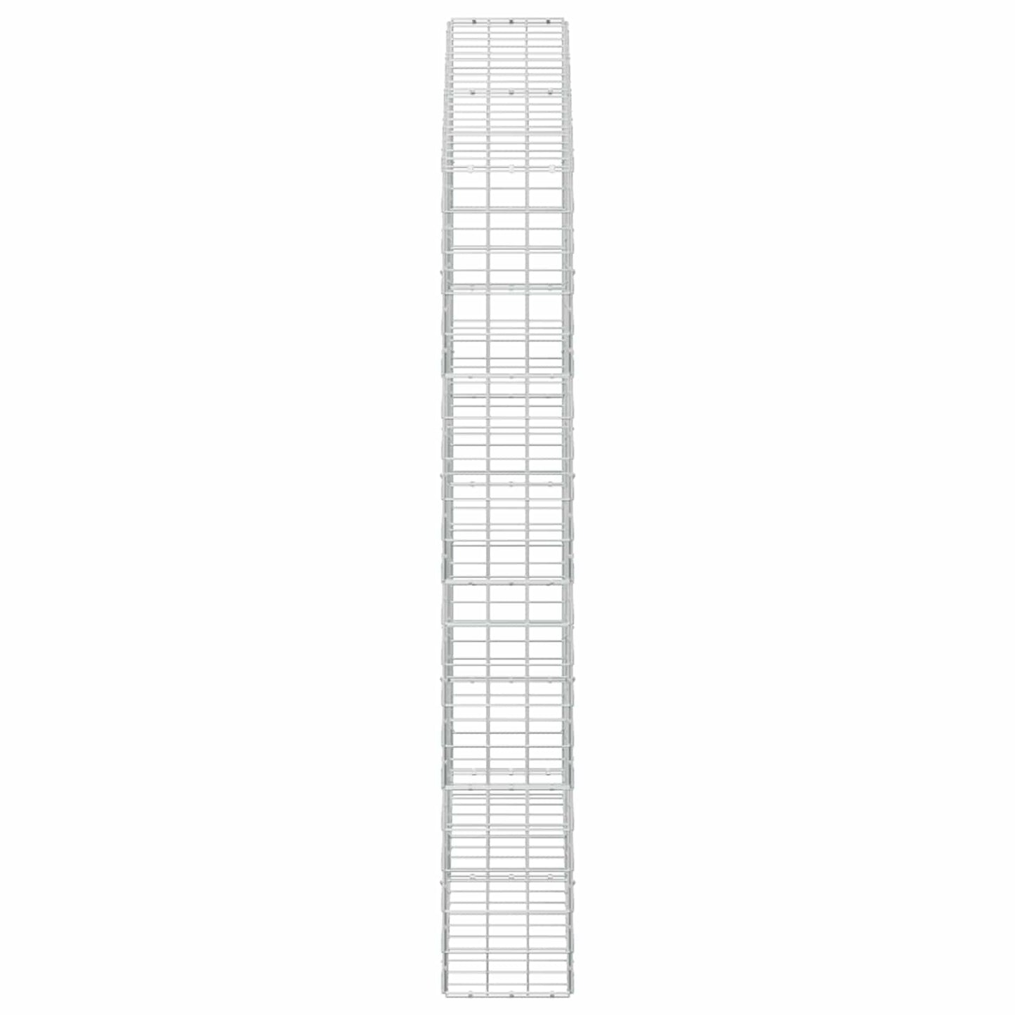 vidaXL Γκαμπιόν με σύρμα 5 mm και πλέγμα 10x10 cm 200x30x200 εκ