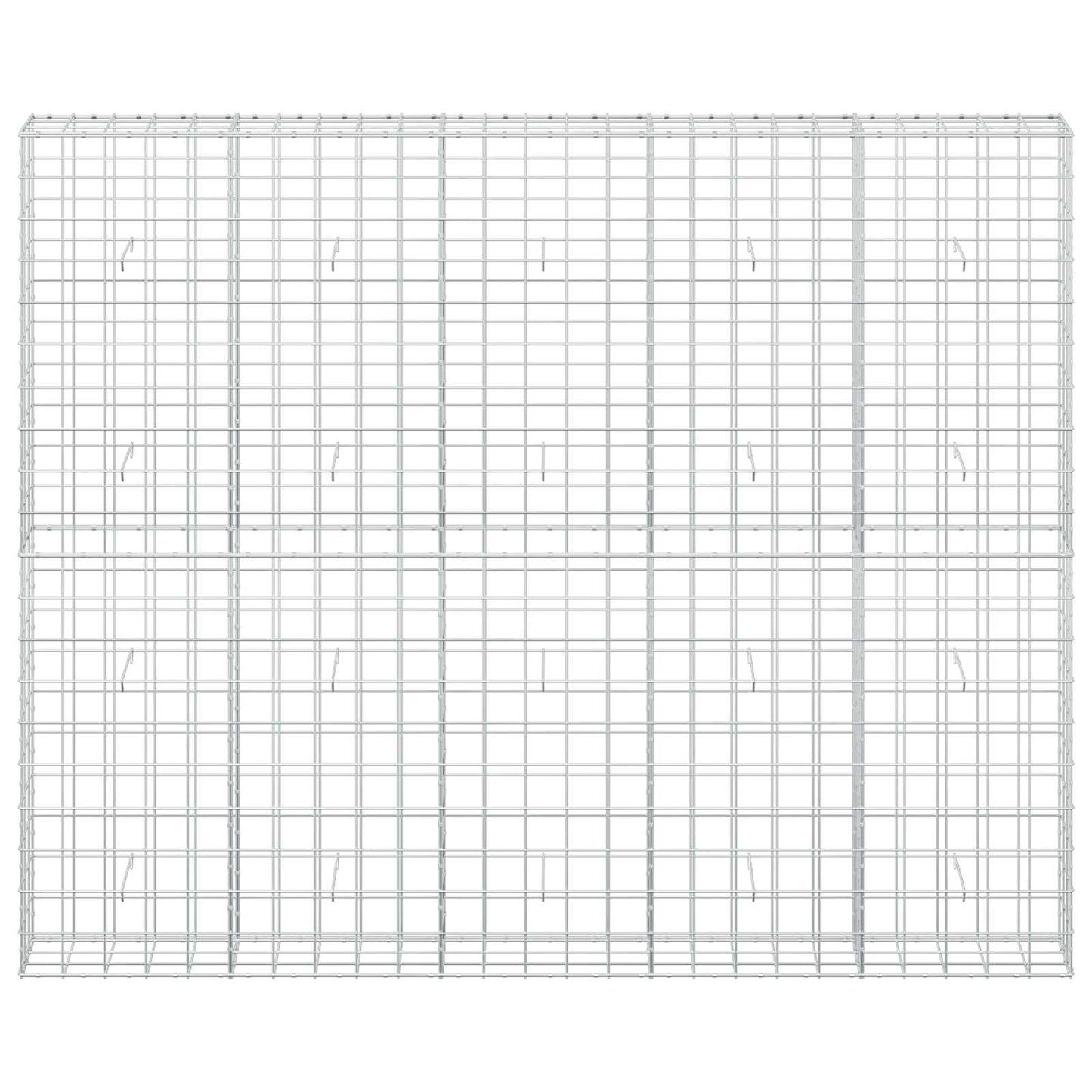 vidaXL Γκαμπιόν με σύρμα 5 mm και πλέγμα 10x10 cm 250x30x200 εκ.