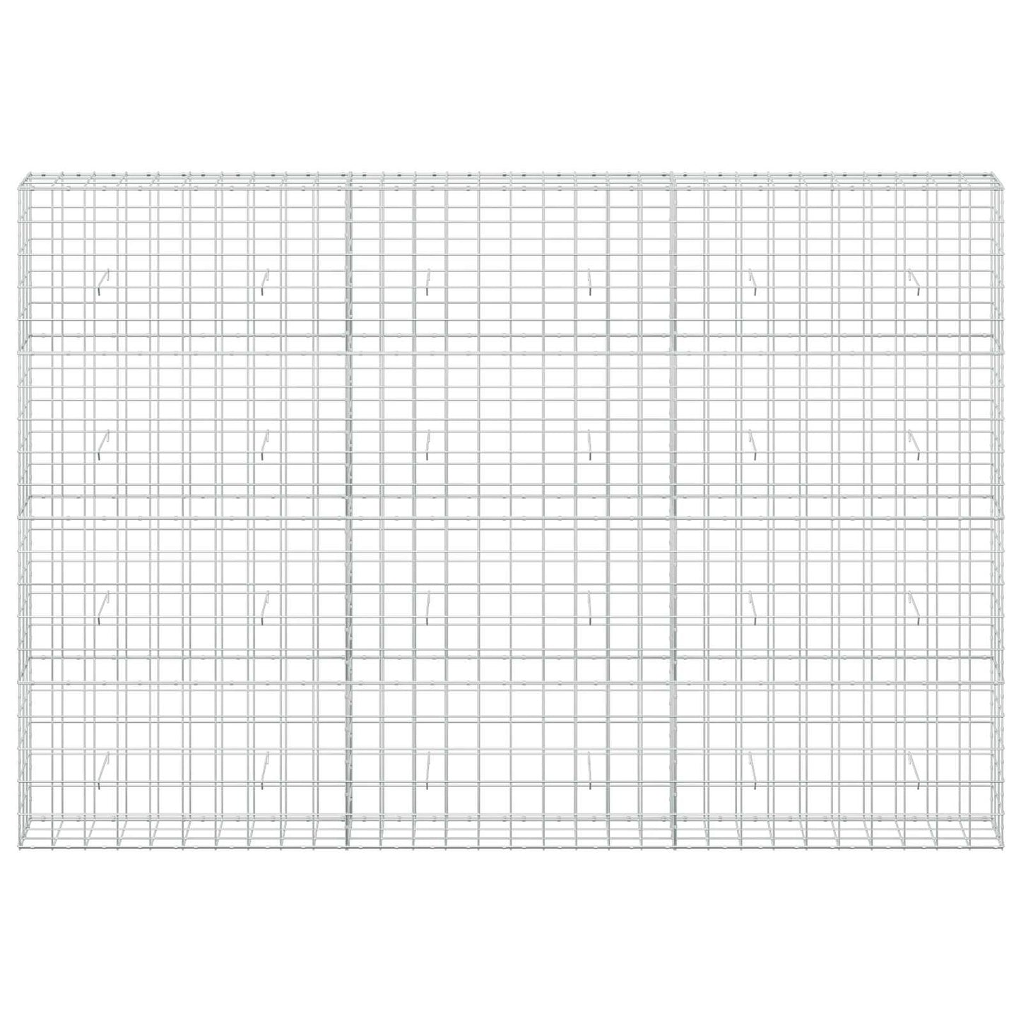 vidaXL Γκαμπιόν με σύρμα 5 mm και πλέγμα 10x10 cm 300x30x200 εκ