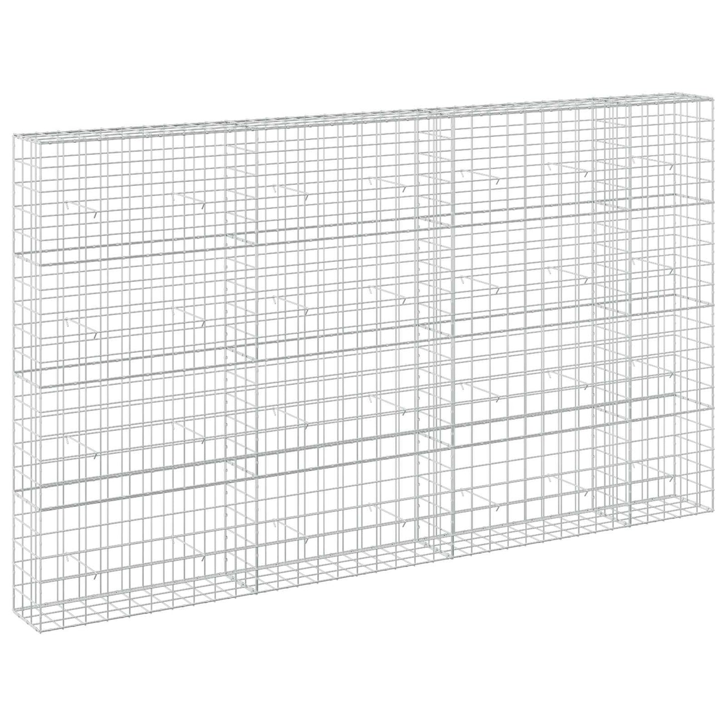 vidaXL Γκαμπιόν με σύρμα 5 mm και πλέγμα 10x10 cm 350x30x200 εκ