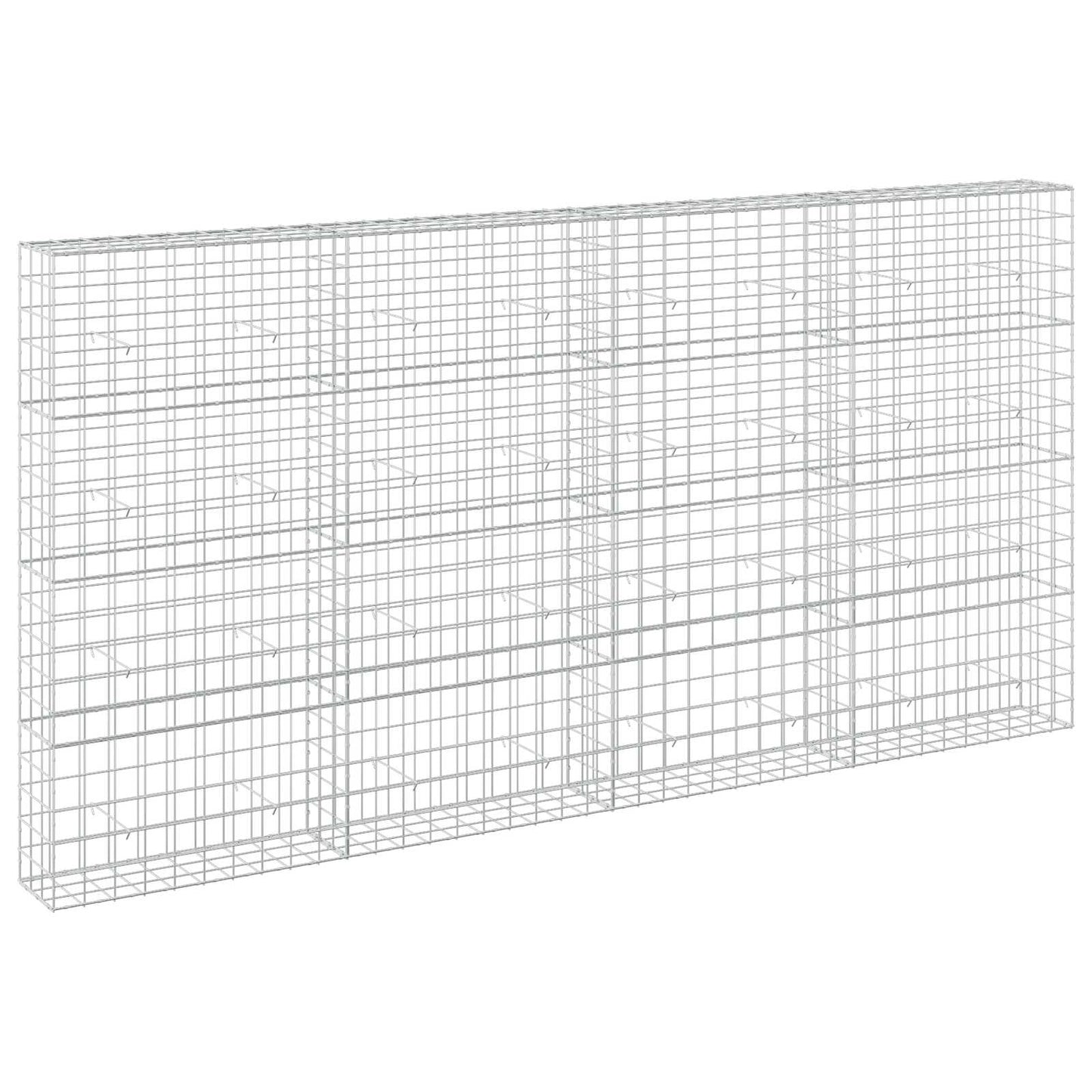 vidaXL Γκαμπιόν με σύρμα 5 mm και πλέγμα 10x10 cm 400x30x200 εκ