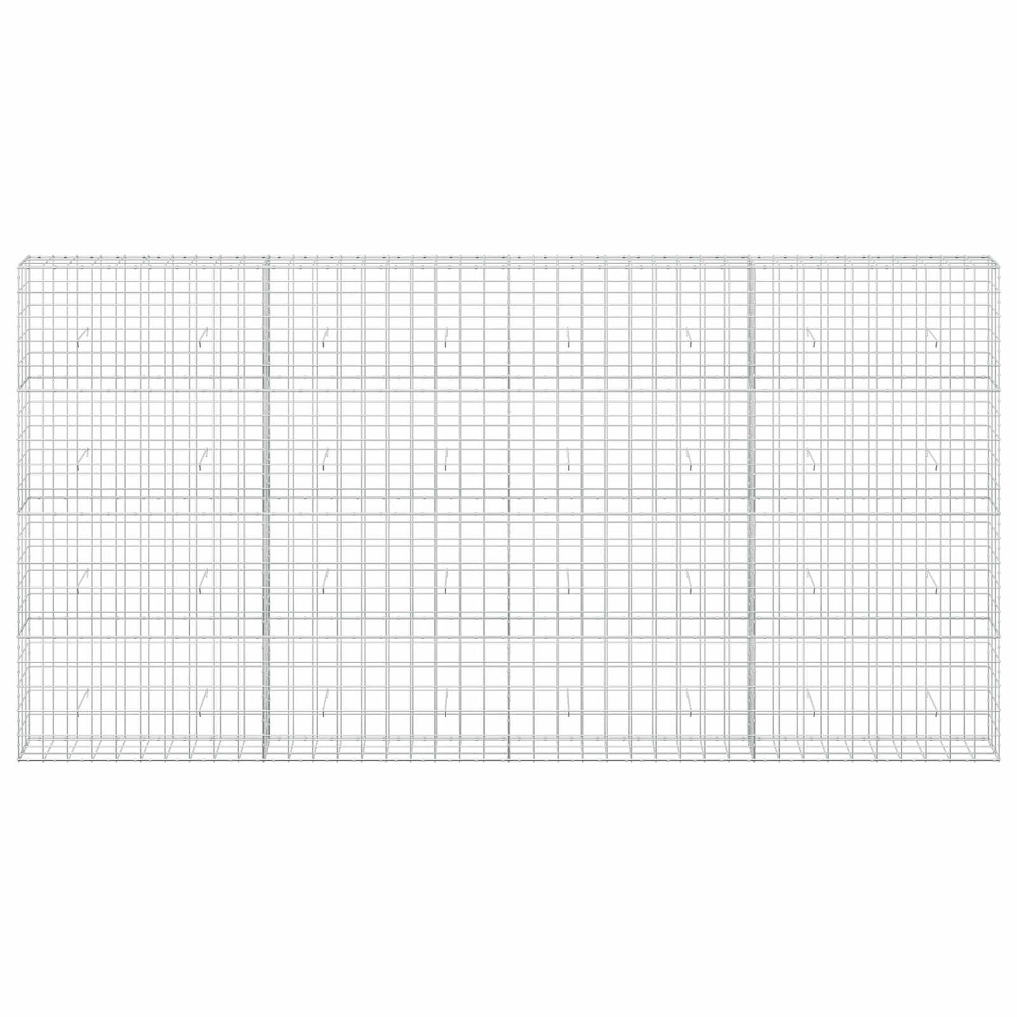 vidaXL Γκαμπιόν με σύρμα 5 mm και πλέγμα 10x10 cm 400x30x200 εκ