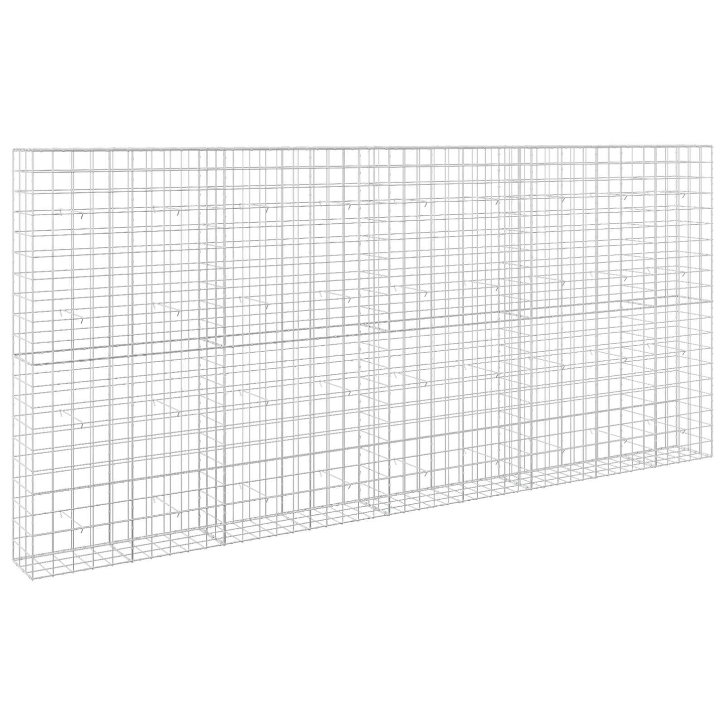 vidaXL Γκαμπιόν με σύρμα 5 mm και πλέγμα 10x10 cm 450x30x200 εκ