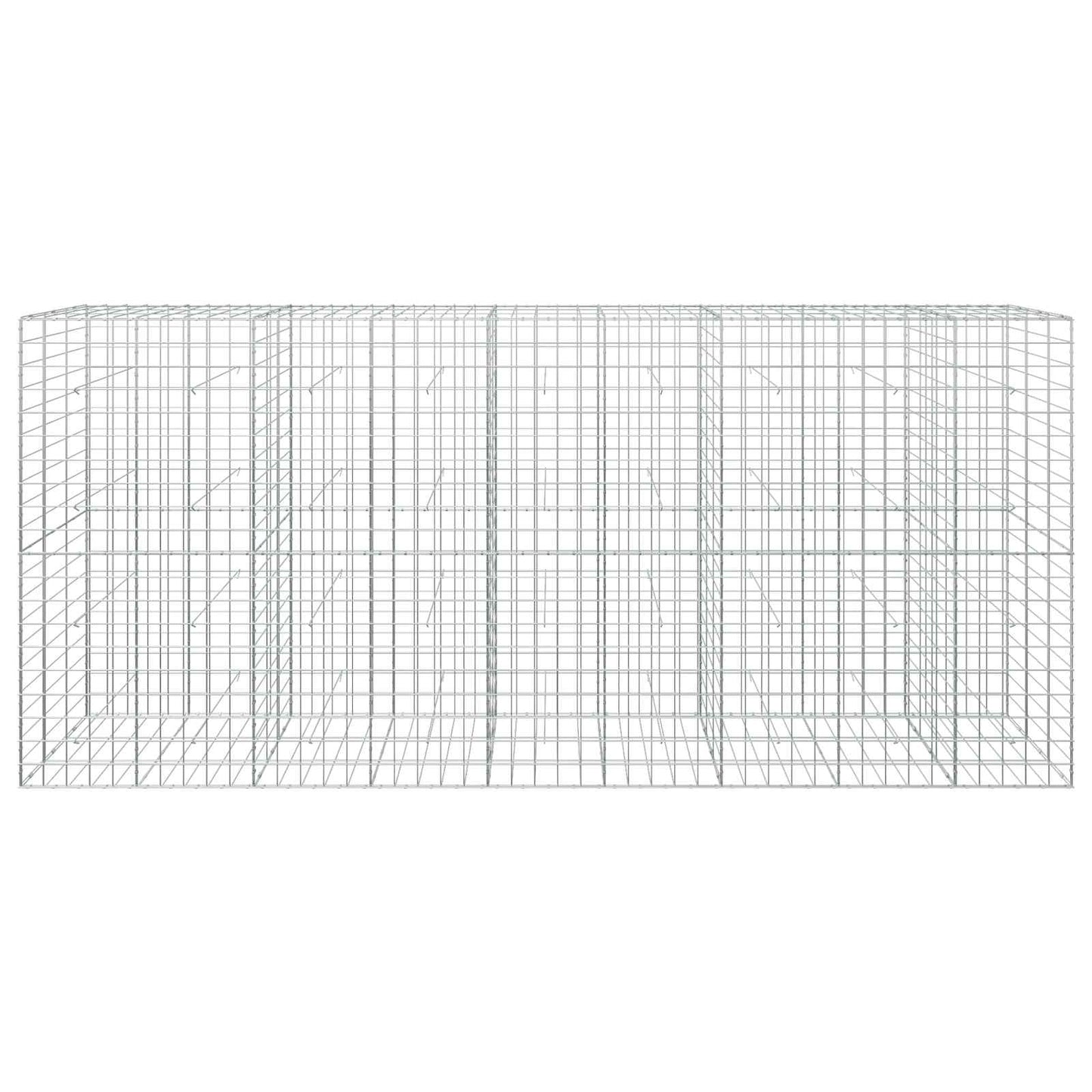 vidaXL Γκαμπιόν με σύρμα 5 mm και πλέγμα 10x10 cm 450x30x200 εκ