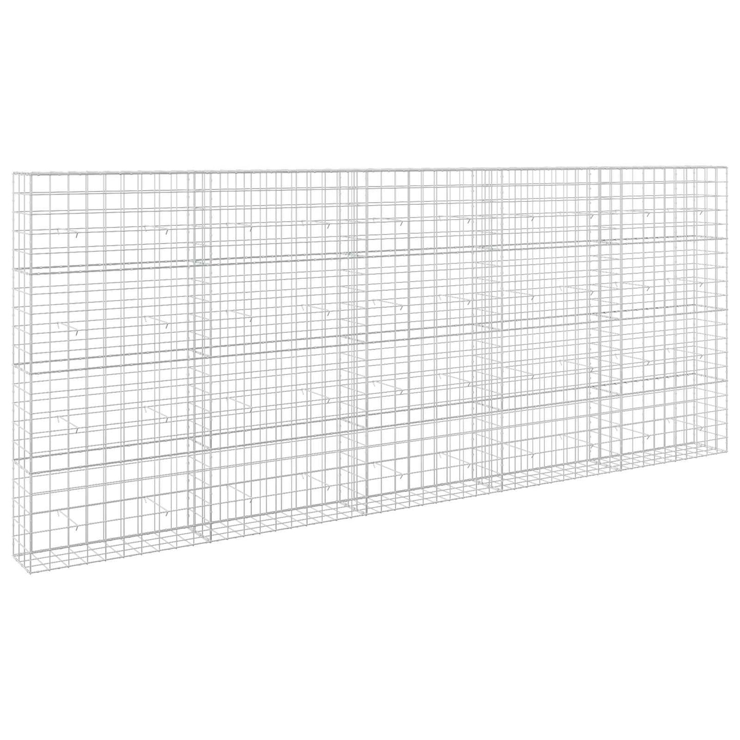 vidaXL Γκαμπιόν με σύρμα 5 mm και πλέγμα 10x10 cm 500x30x200 εκ