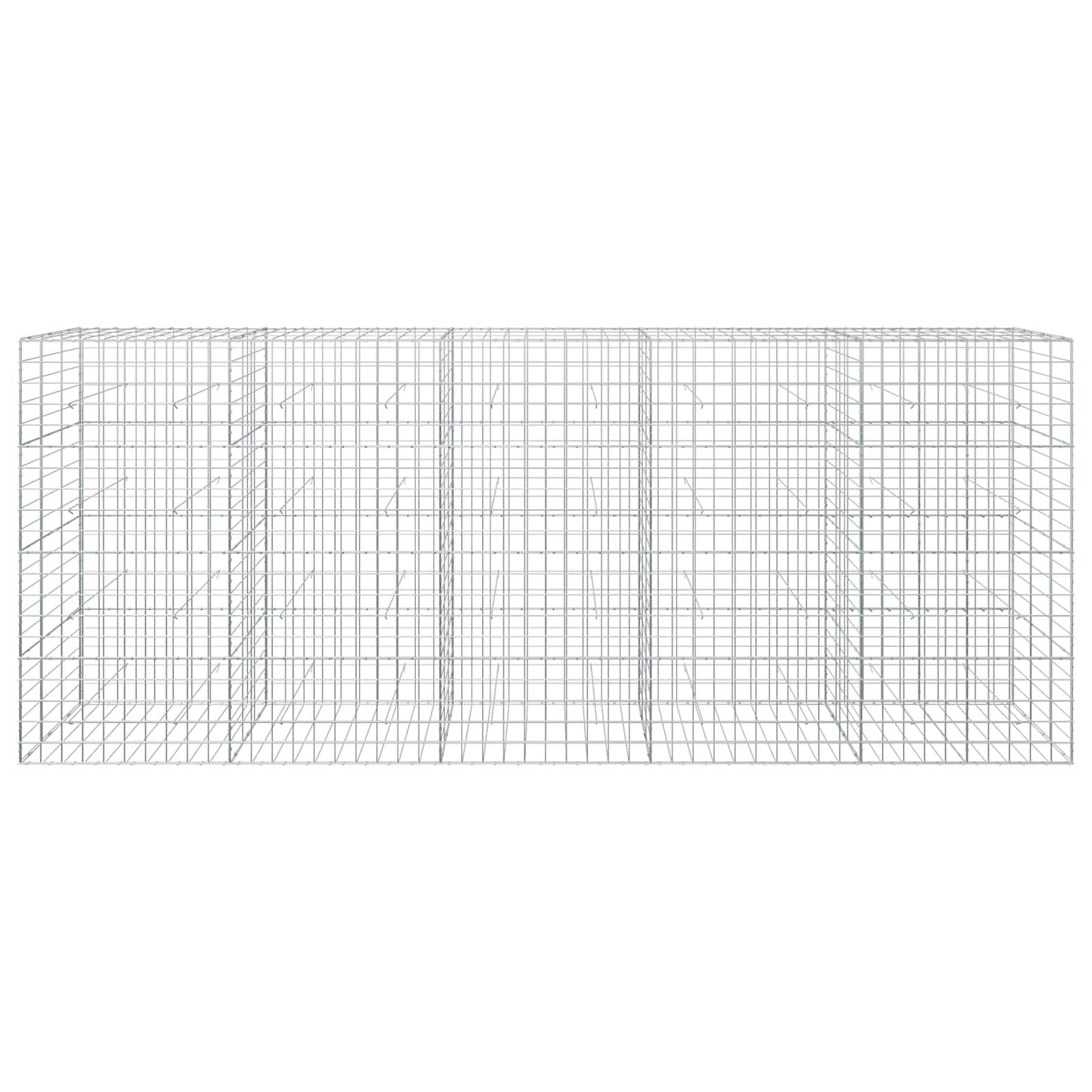 vidaXL Γκαμπιόν με σύρμα 5 mm και πλέγμα 10x10 cm 500x30x200 εκ