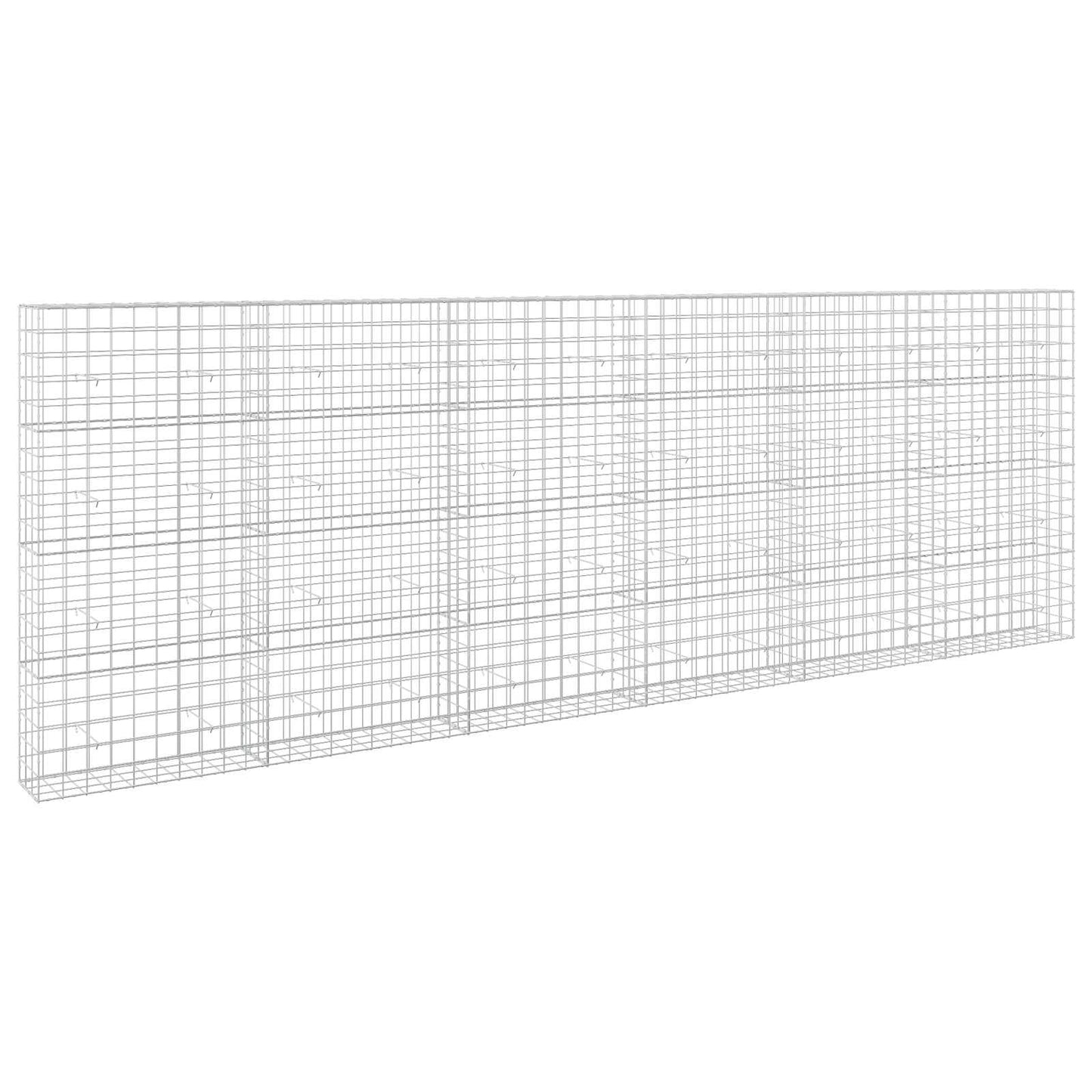 vidaXL Γκαμπιόν με σύρμα 5 mm και πλέγμα 10x10 cm 600x30x200 εκ