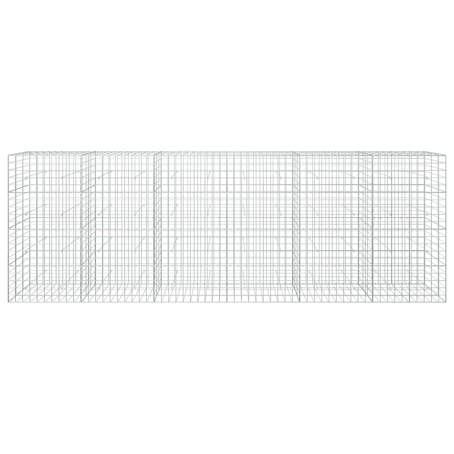 vidaXL Γκαμπιόν με σύρμα 5 mm και πλέγμα 10x10 cm 600x30x200 εκ