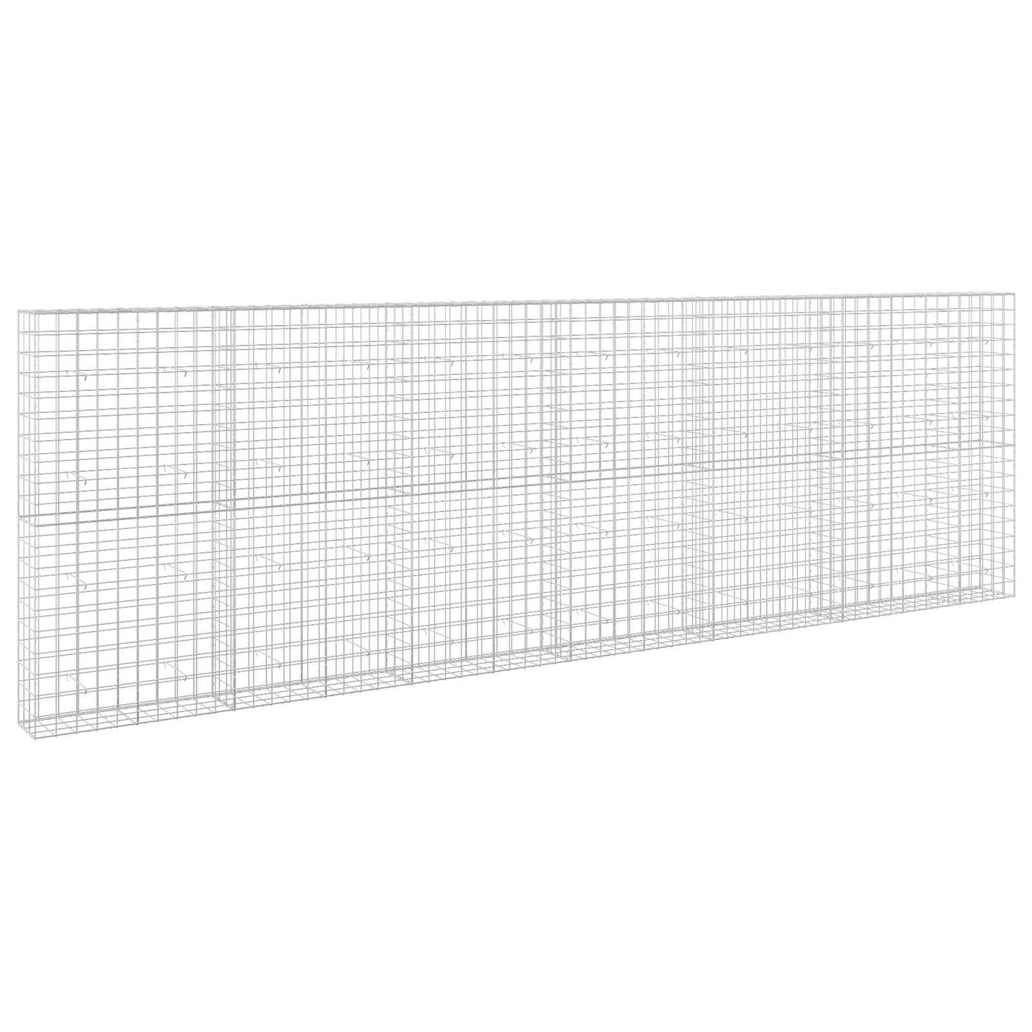 vidaXL Γκαμπιόν με σύρμα 5 mm και πλέγμα 10x10 cm 650x30x200 εκ