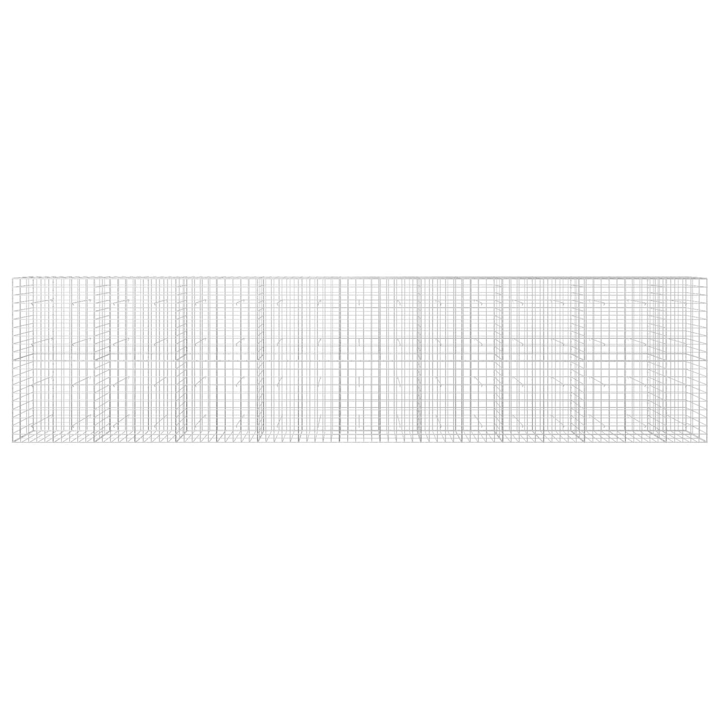 vidaXL Γκαμπιόν με σύρμα 5 mm και πλέγμα 10x10 cm 850x30x200 εκ