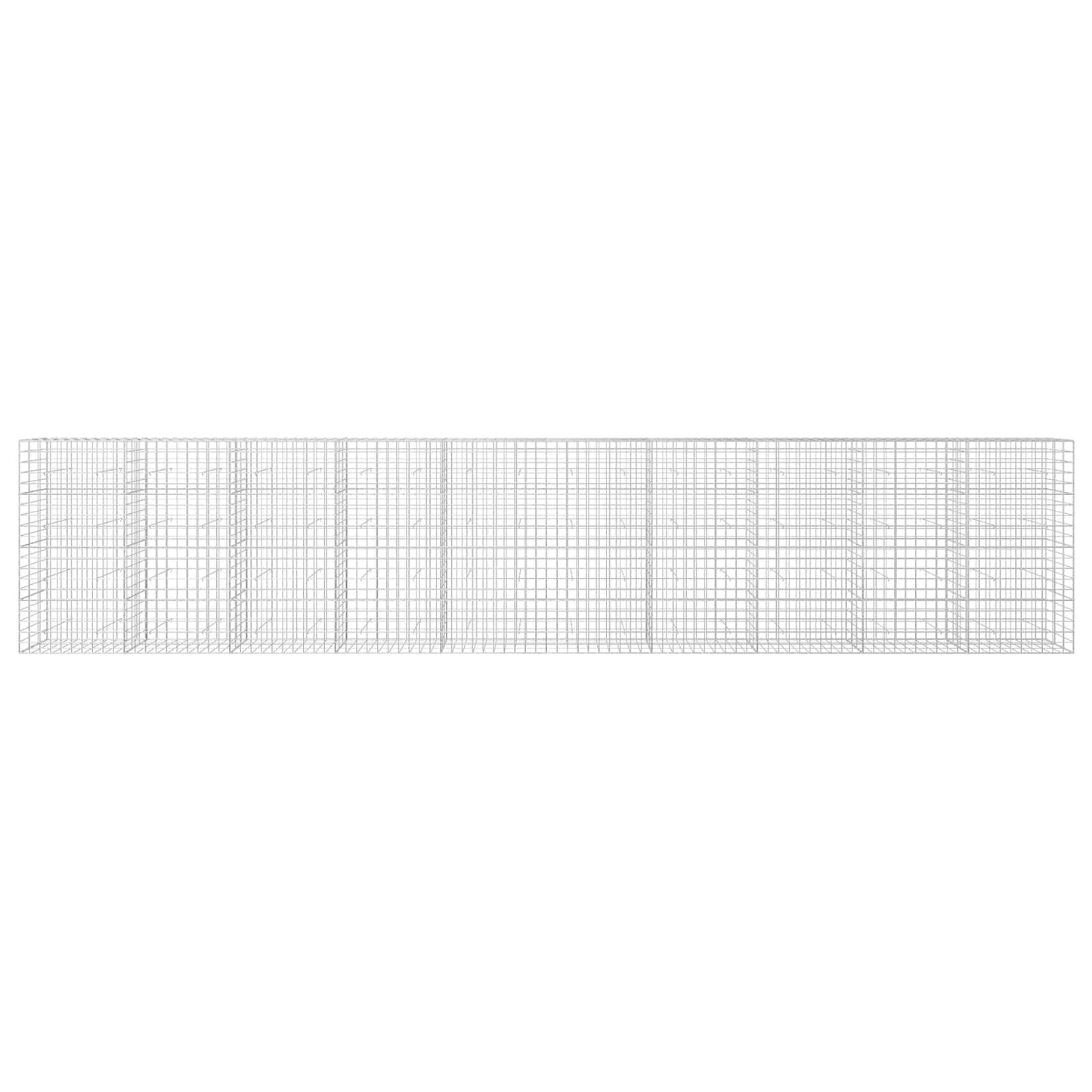 vidaXL Γκαμπιόν με σύρμα 5 mm και πλέγμα 10x10 cm 1000x30x200 εκ