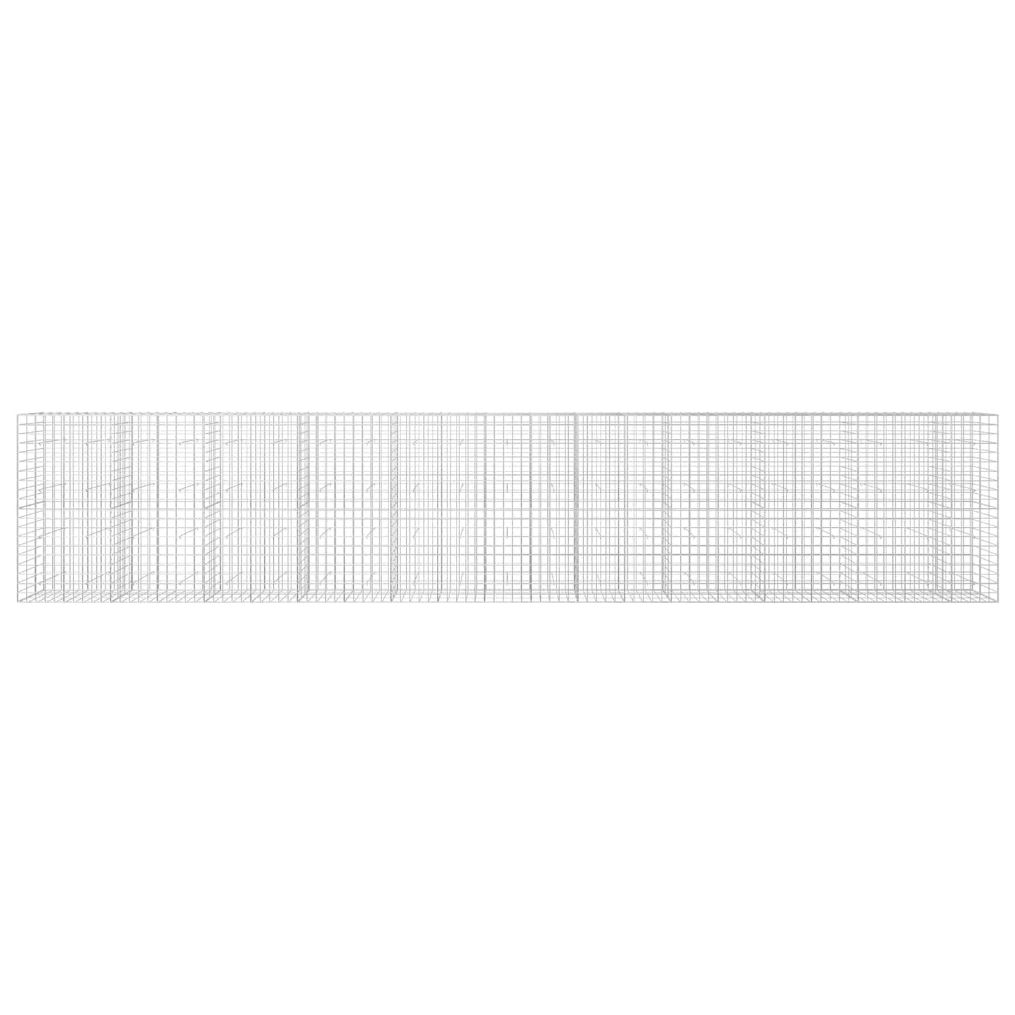 vidaXL Γκαμπιόν με σύρμα 5 mm και πλέγμα 10x10 cm 1050x30x200 εκ