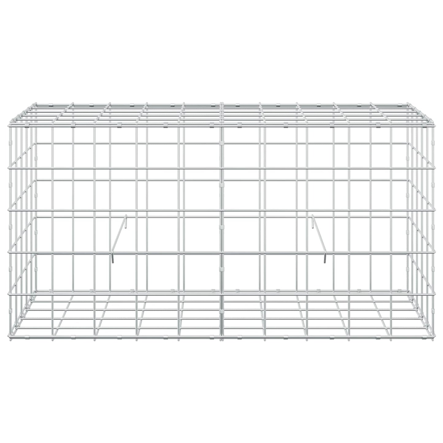 vidaXL Γκαμπιόν με σύρμα 5 mm και πλέγμα 10x10 cm 100x50x50 εκ
