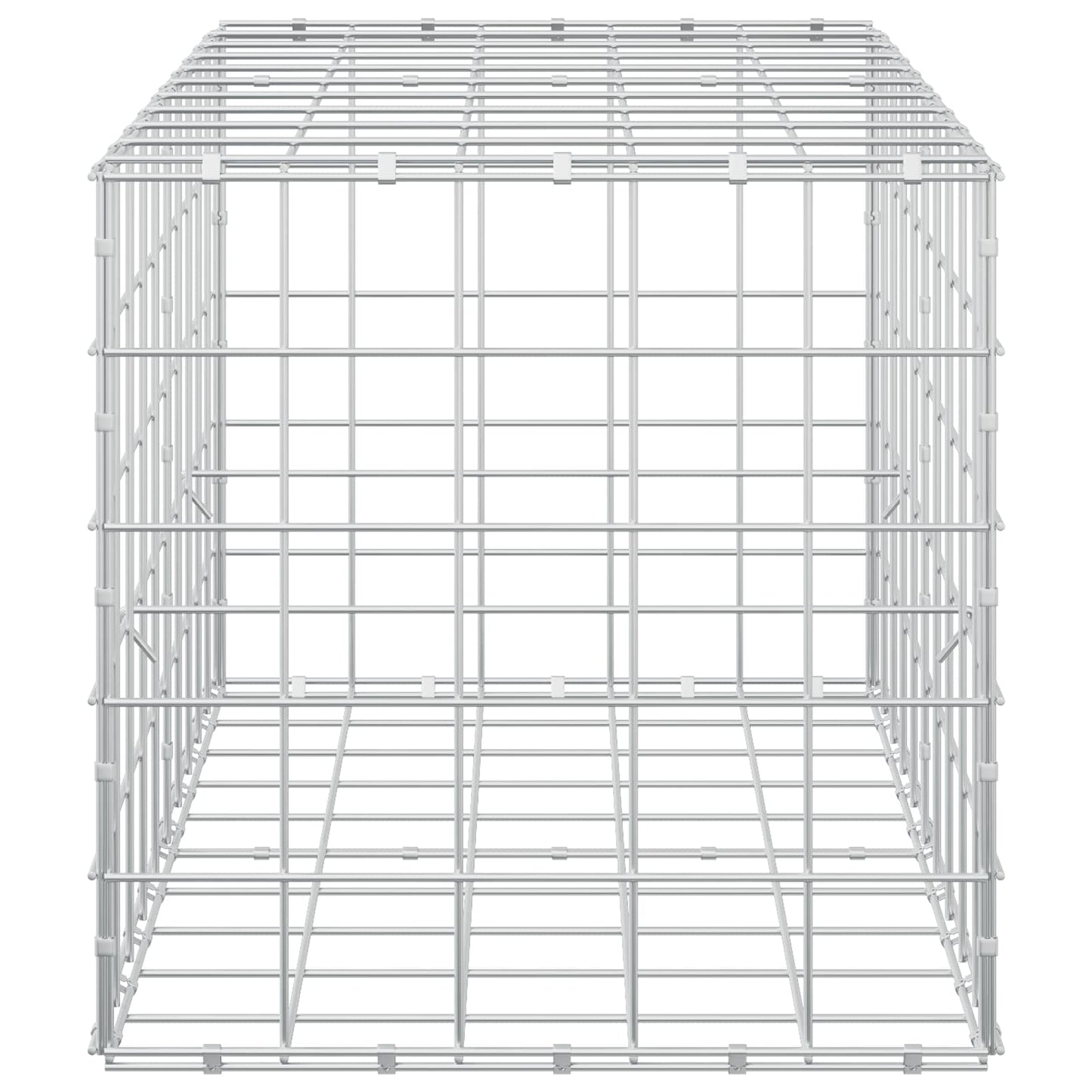 vidaXL Γκαμπιόν με σύρμα 5 mm και πλέγμα 10x10 cm 100x50x50 εκ