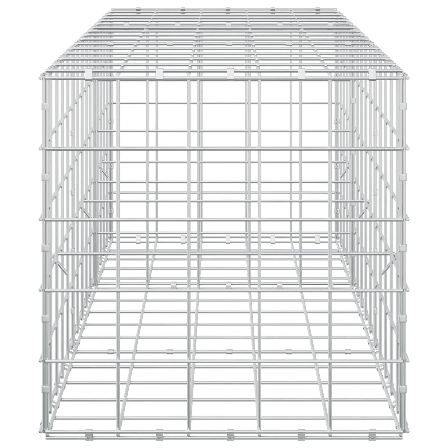 vidaXL Γκαμπιόν με σύρμα 5 mm και πλέγμα 10x10 cm 150x50x50 εκ.