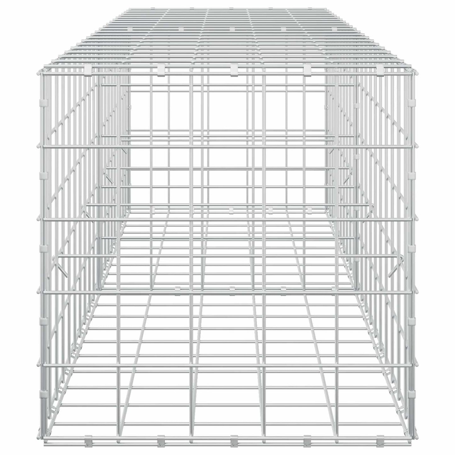 vidaXL Γκαμπιόν με σύρμα 5 mm και πλέγμα 10x10 cm 200x50x50 εκ