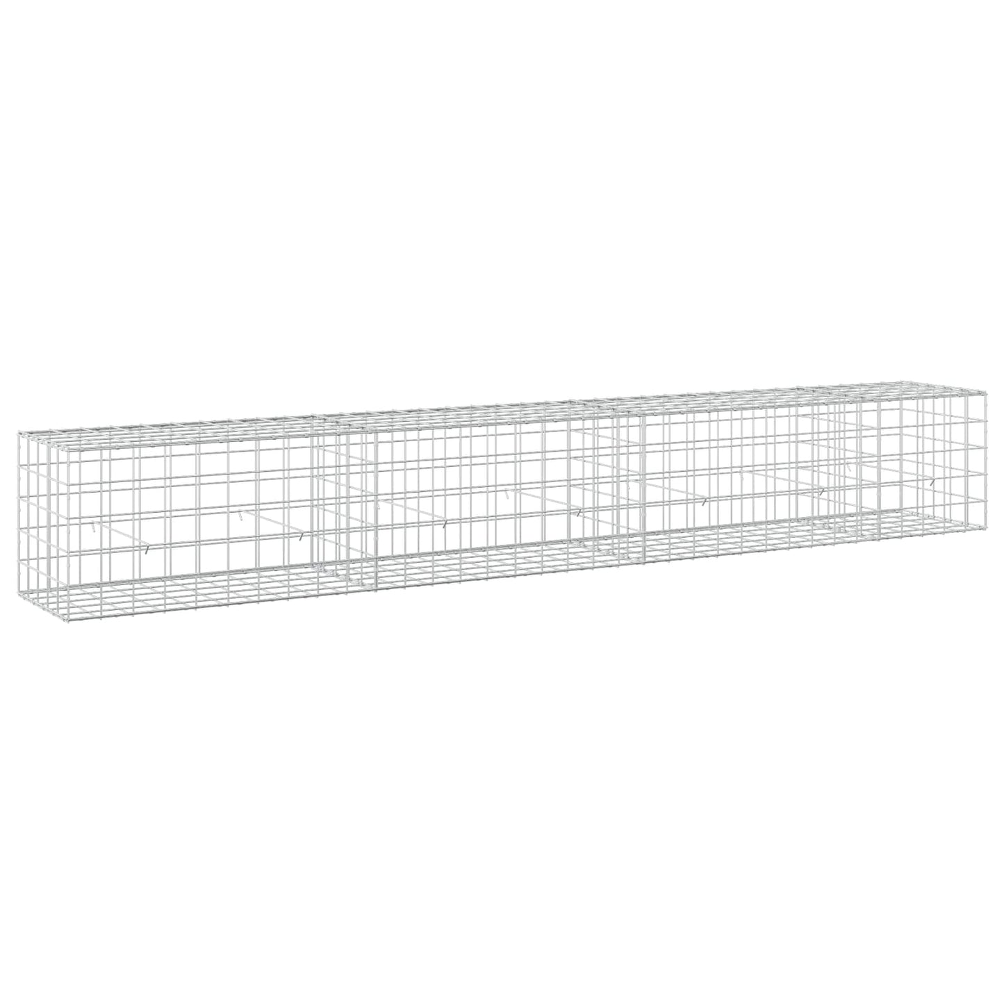 vidaXL Γκαμπιόν με σύρμα 5 mm και πλέγμα 10x10 cm 350x50x50 εκ