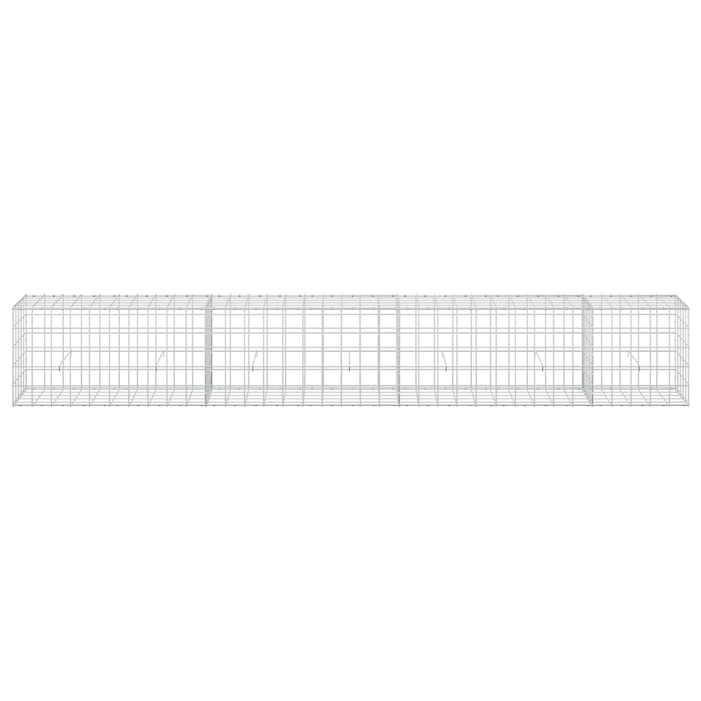vidaXL Γκαμπιόν με σύρμα 5 mm και πλέγμα 10x10 cm 350x50x50 εκ