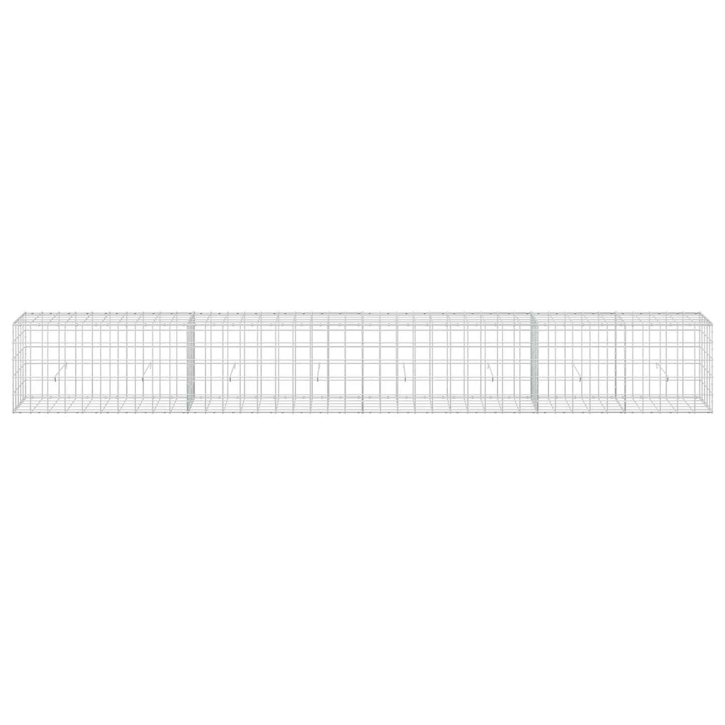 vidaXL Γκαμπιόν με σύρμα 5 mm και πλέγμα 10x10 cm 400x50x50 εκ