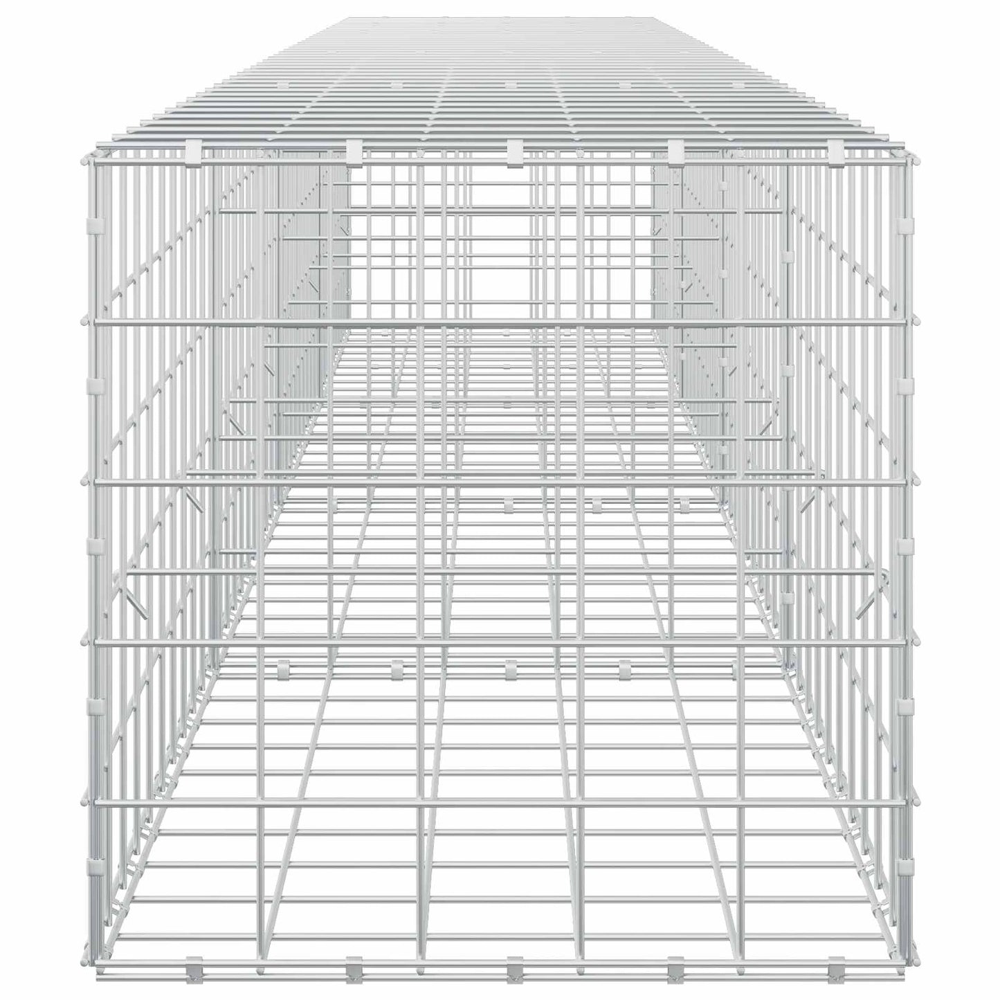 vidaXL Γκαμπιόν με σύρμα 5 mm και πλέγμα 10x10 cm 400x50x50 εκ