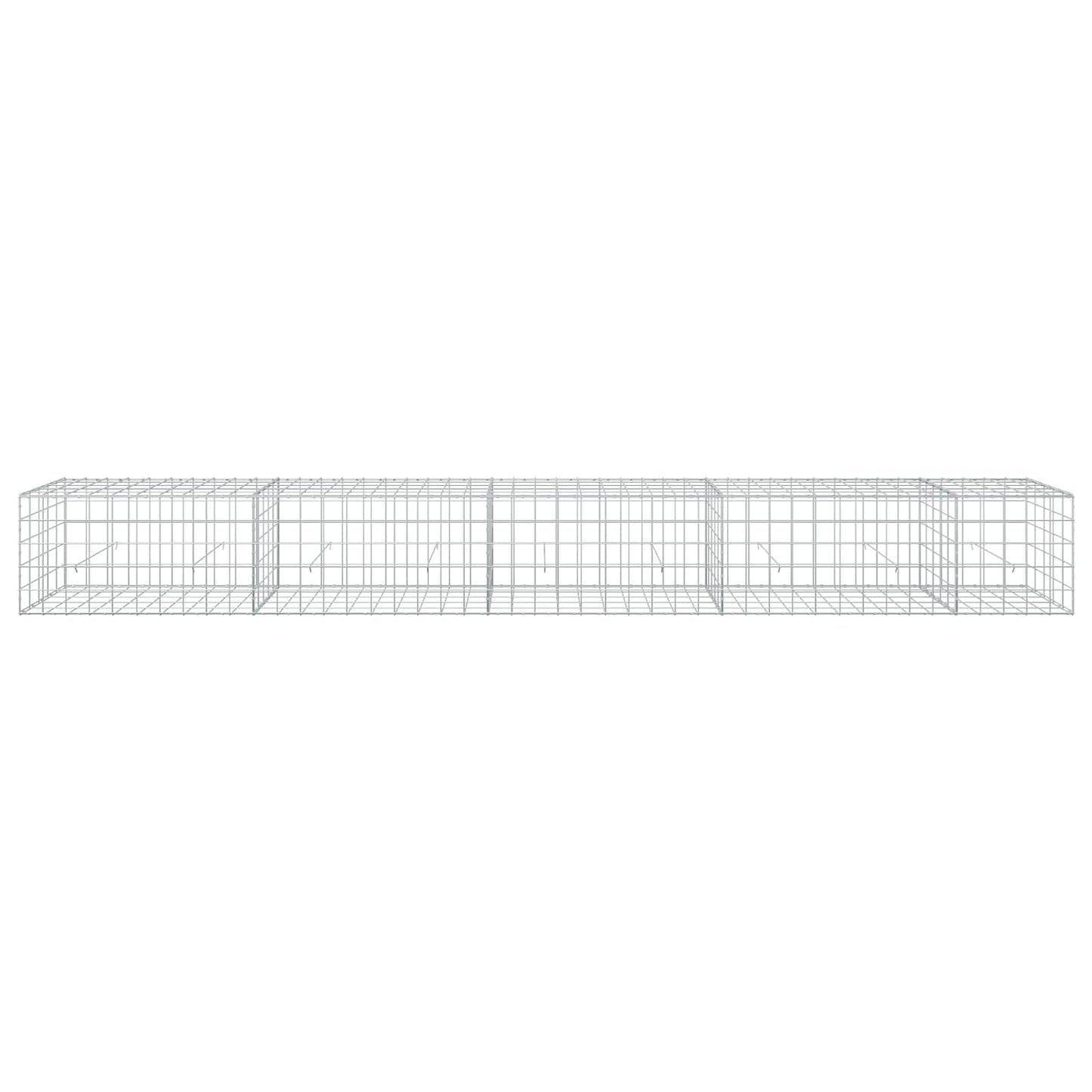 vidaXL Γκαμπιόν με σύρμα 5 mm και πλέγμα 10x10 cm 450x50x50 εκ