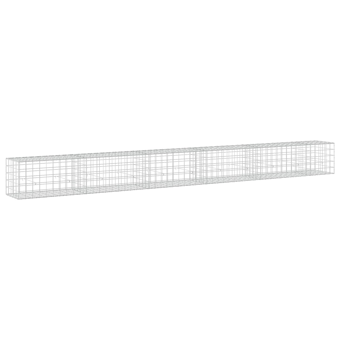 vidaXL Γκαμπιόν με σύρμα 5 mm και πλέγμα 10x10 cm 550x50x50 εκ