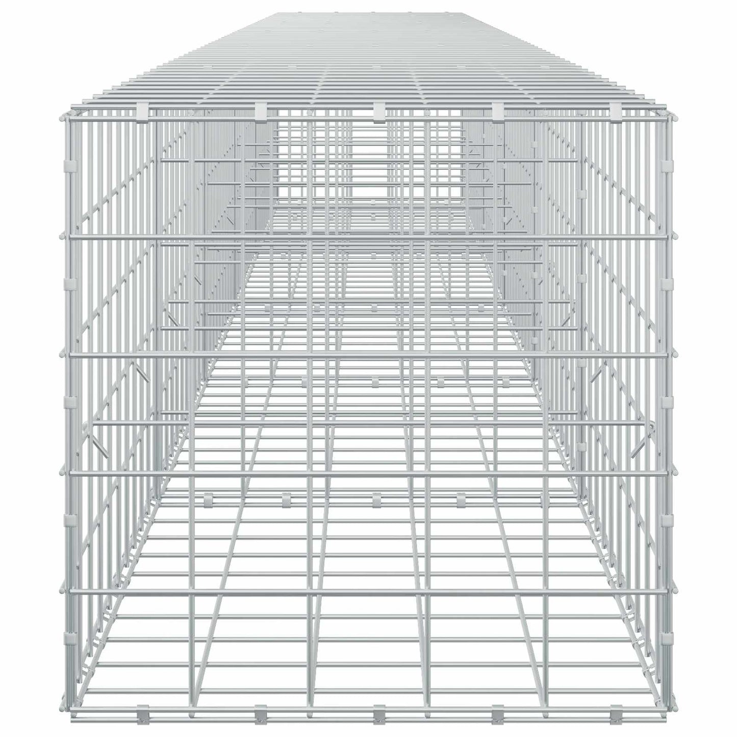vidaXL Γκαμπιόν με σύρμα 5 mm και πλέγμα 10x10 cm 550x50x50 εκ
