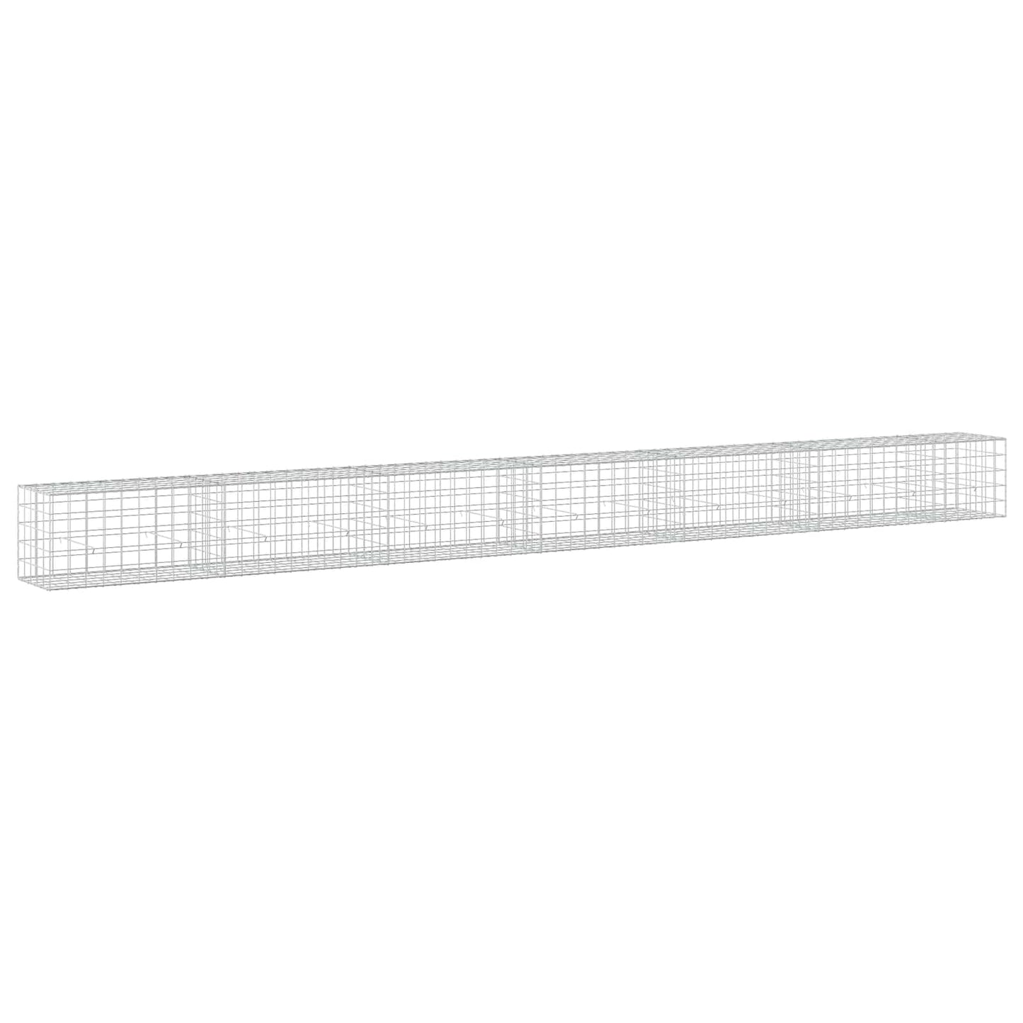vidaXL Γκαμπιόν με σύρμα 5 mm και πλέγμα 10x10 cm 650x50x50 εκ.