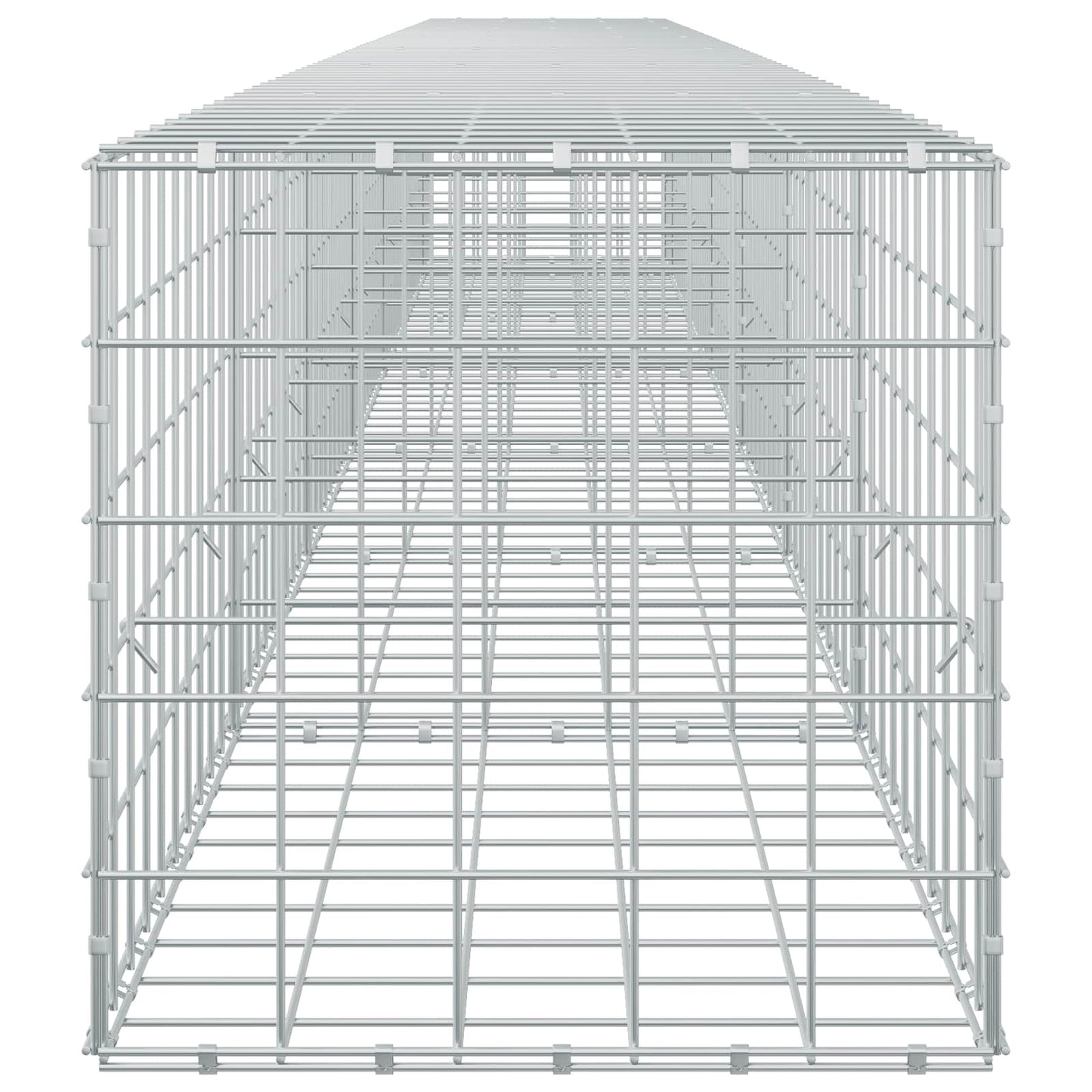 vidaXL Γκαμπιόν με σύρμα 5 mm και πλέγμα 10x10 cm 650x50x50 εκ.